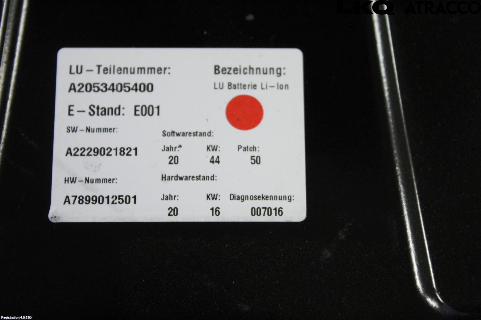 Mercedes-Benz MB C-KLASS (W205) 14-21 Batteri Högspänning