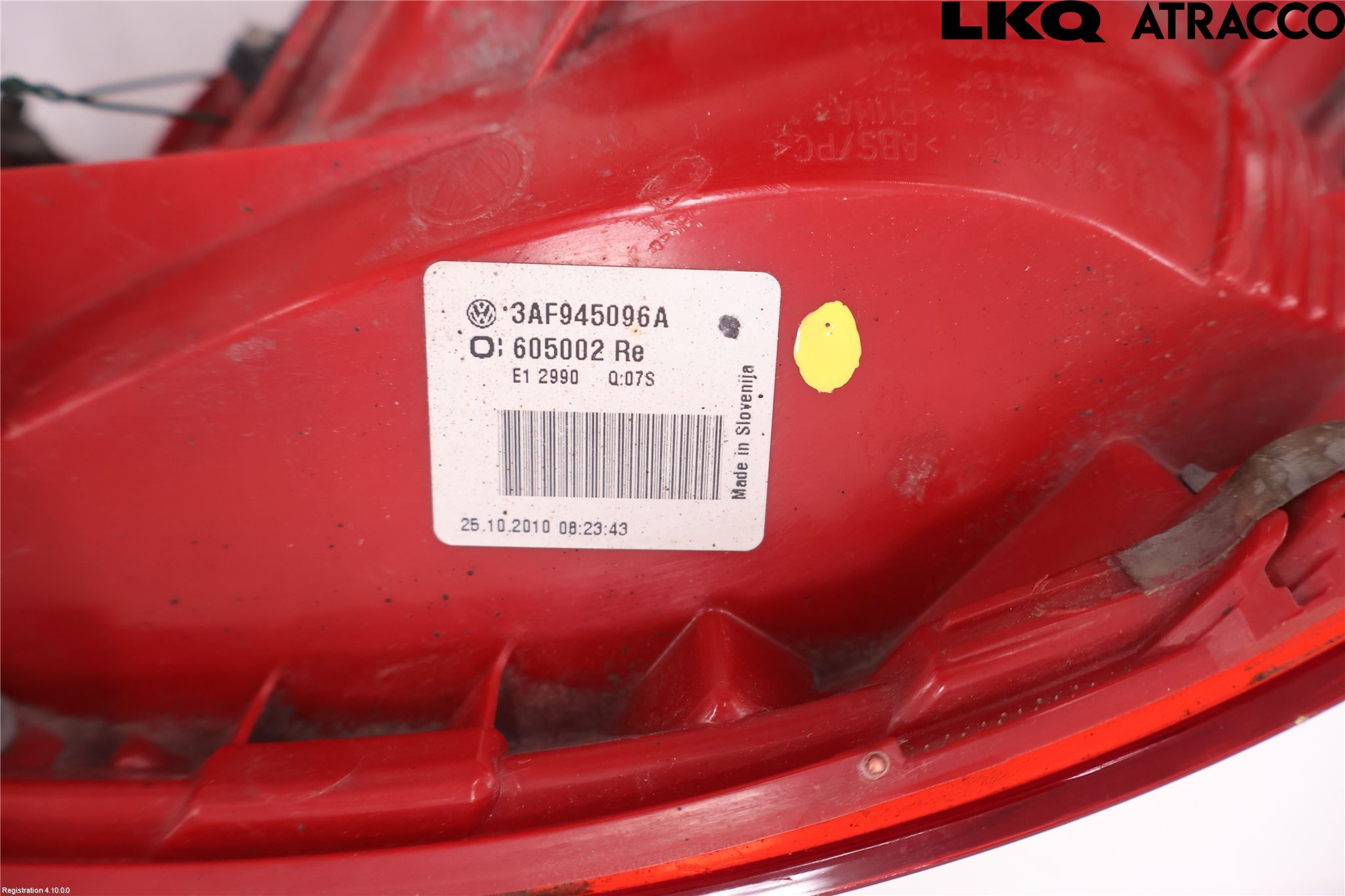 Volkswagen VW PASSAT 11-14 Bakljus Höger