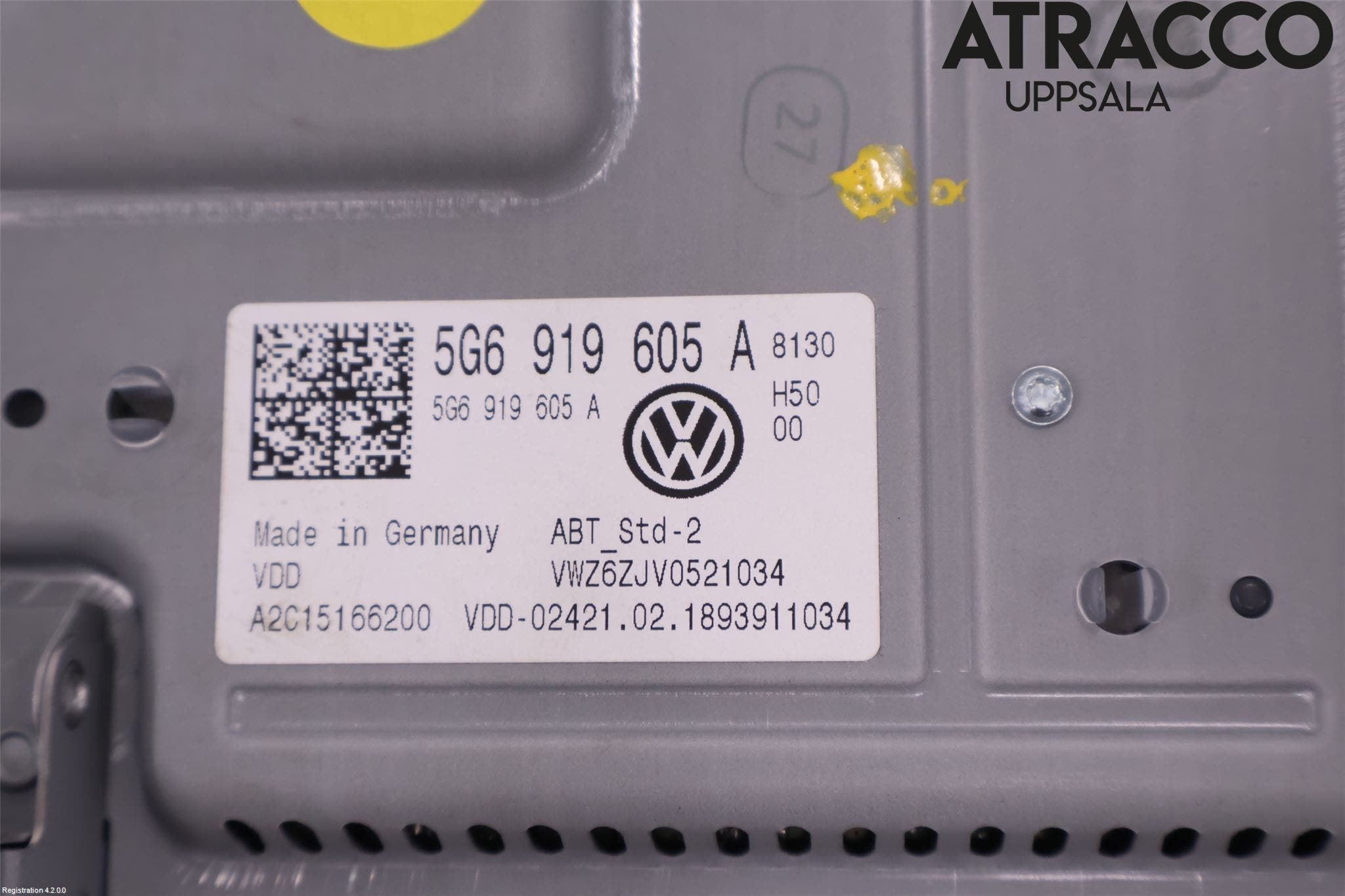 Volkswagen VW GOLF / E-GOLF VII 13-20 Cd Radio - Multimediapanel