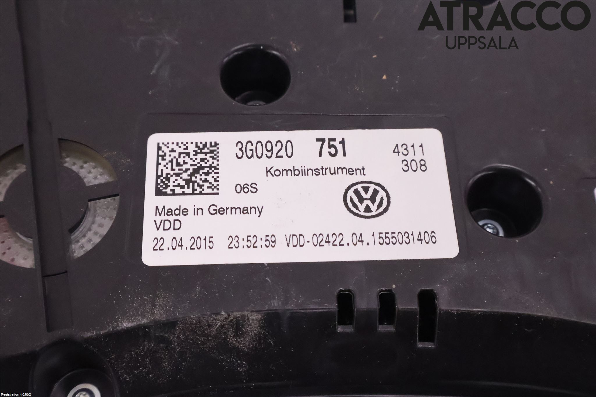 Volkswagen VW PASSAT 15-19 Instrument Hast