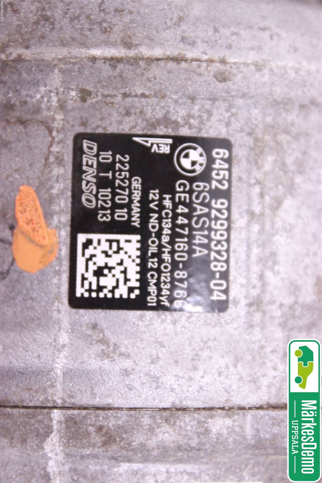 BMW 3 F30/F31/F80 12-19 Ac Kompressor