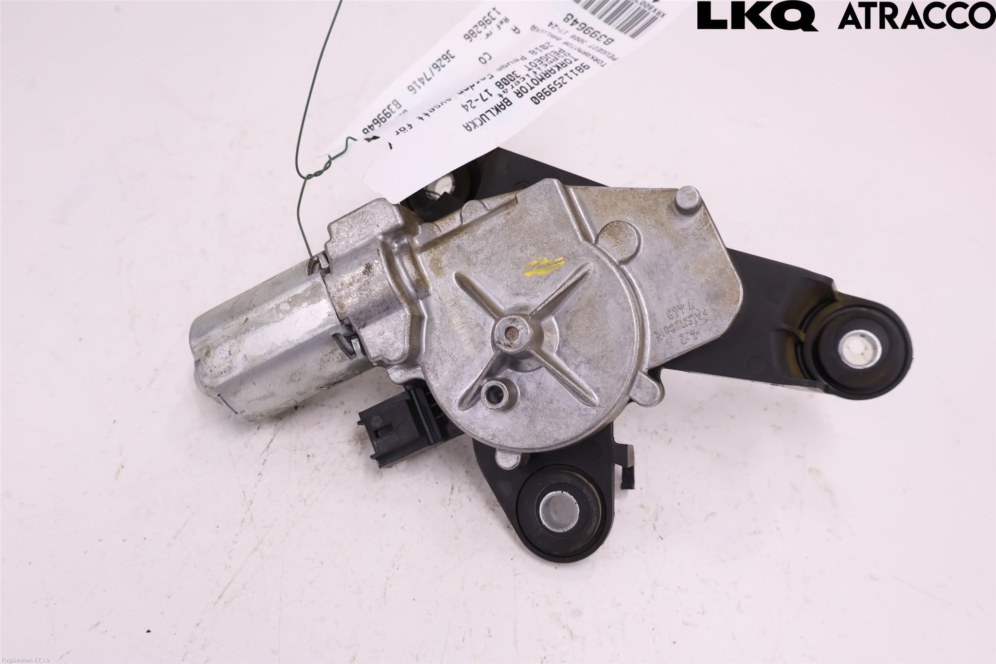 Peugeot 3008 17-24 Torkarmotor Baklucka