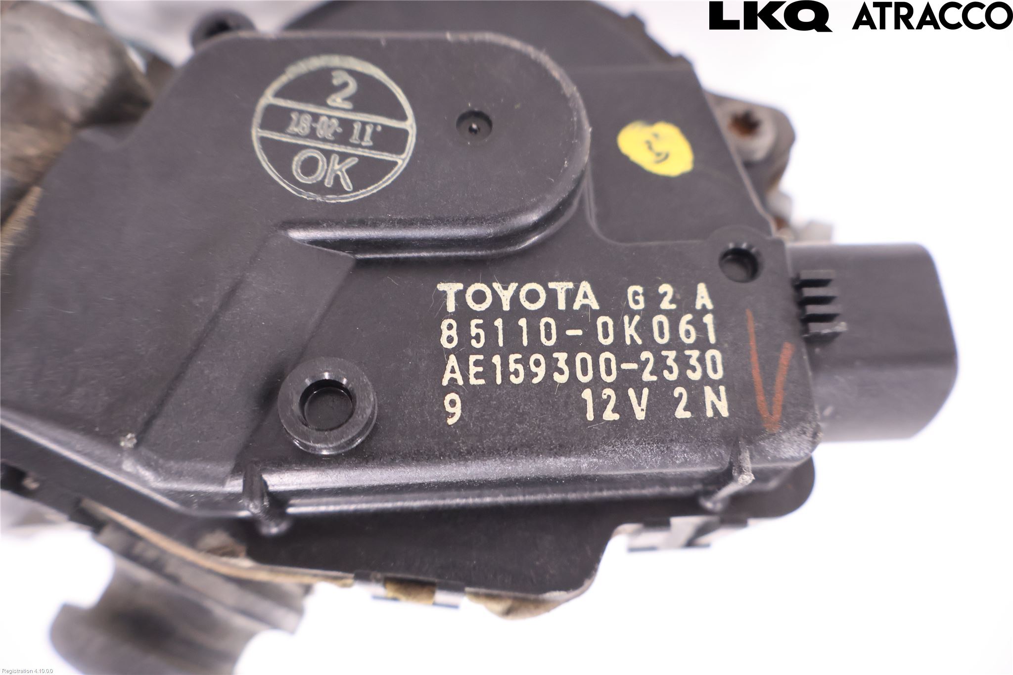 Toyota HILUX 05-16 Torkarmotor Vindruta