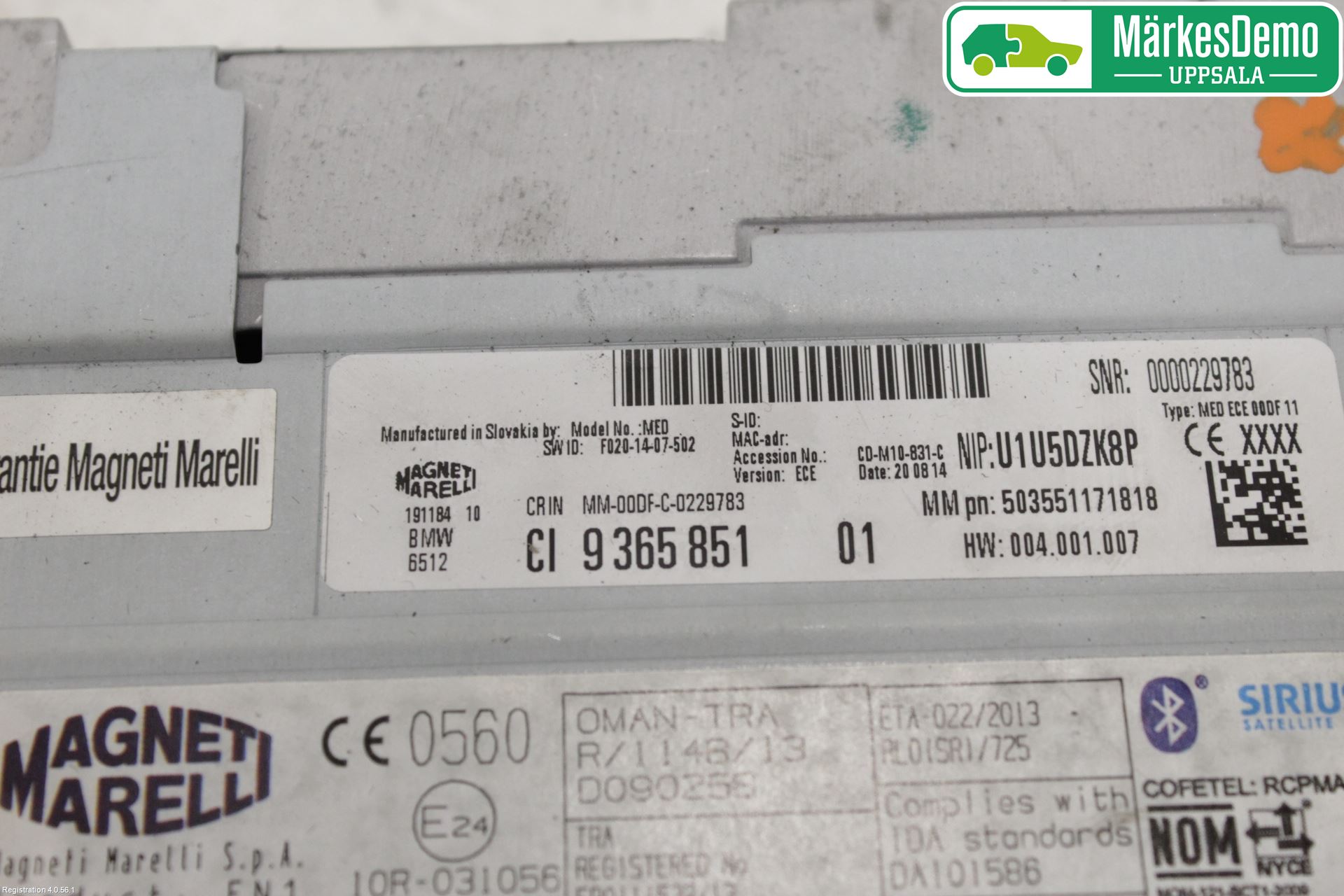 BMW X3 F25 10-17 Cd Radio - Multimediapanel