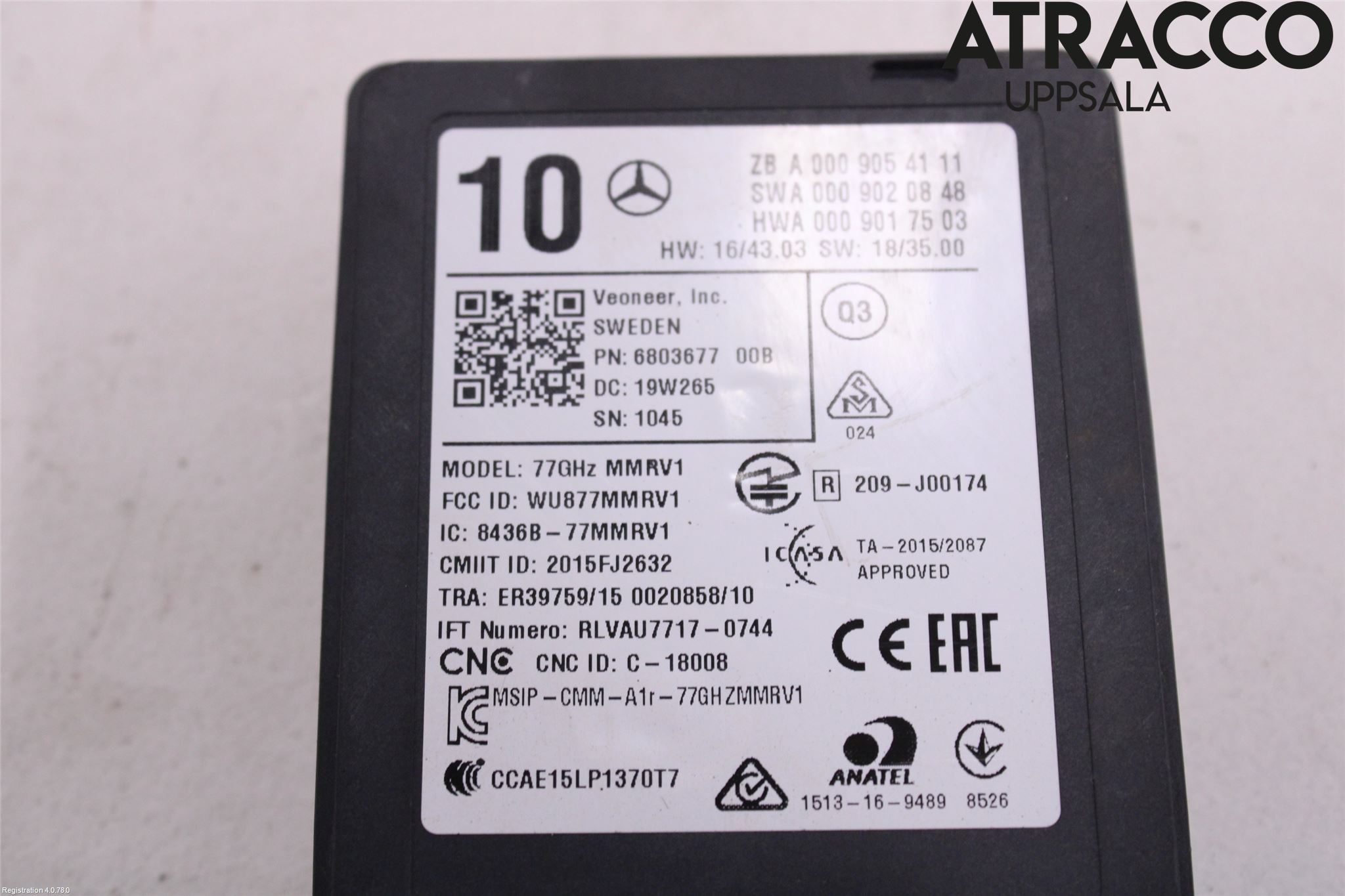 Mercedes-Benz MB GLS-KLASS (X167) 20- Sensor Aktivt Kollisionsskydd
