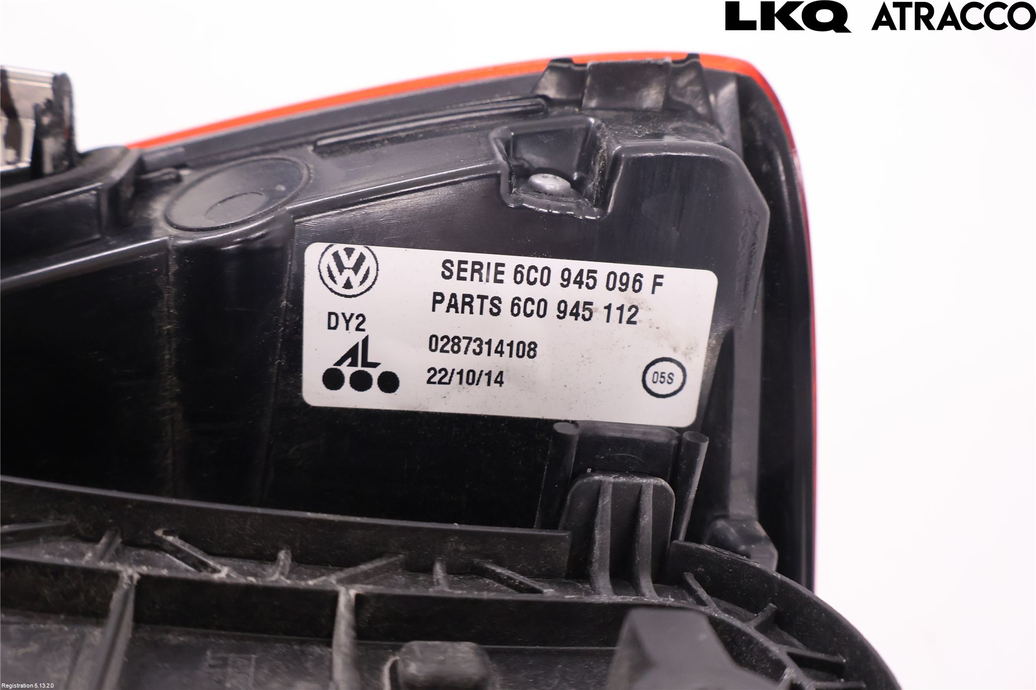 Volkswagen VW POLO 10-17 Bakljus Höger