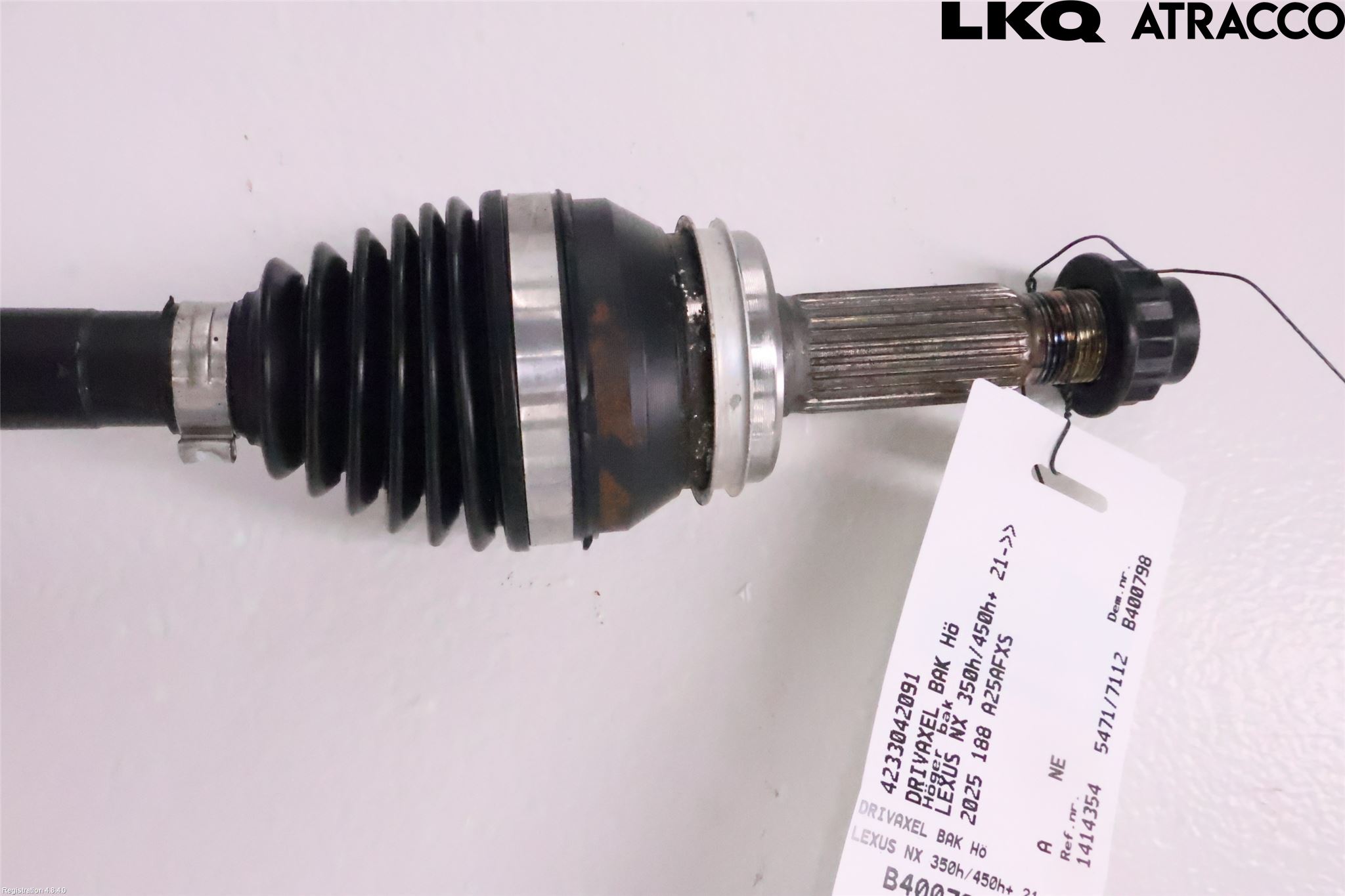 Lexus NX 340h/450h+ 21- Drivaxel Bak Höger