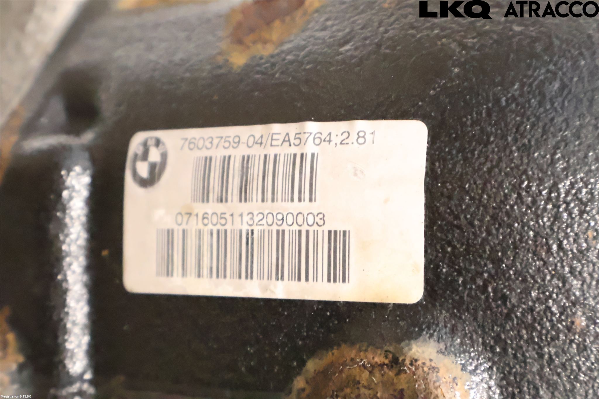 BMW 3 F30/F31/F80 12-19 Bakväxel-Diff