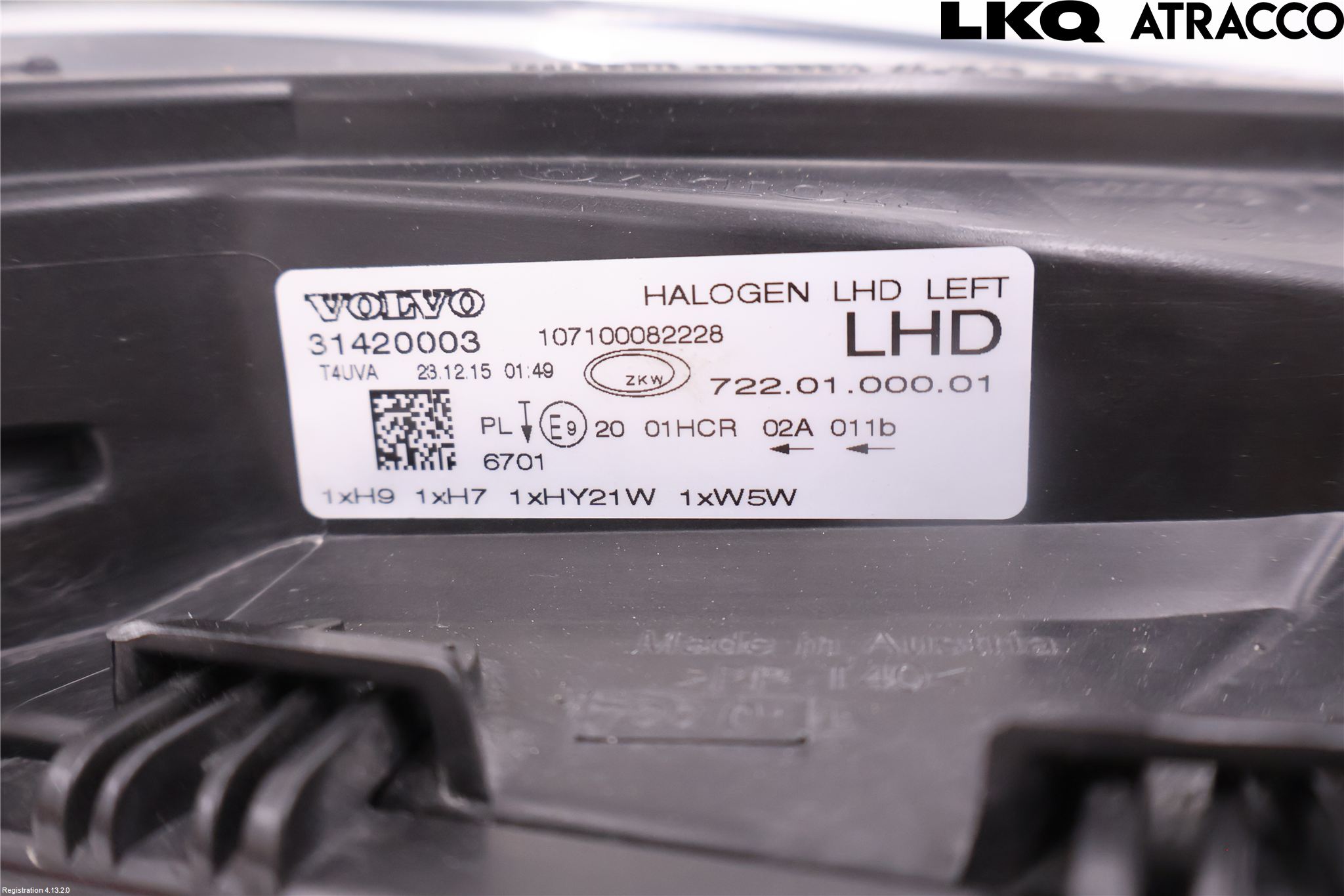 Volvo V40 12-19 Strålkastare Vänster