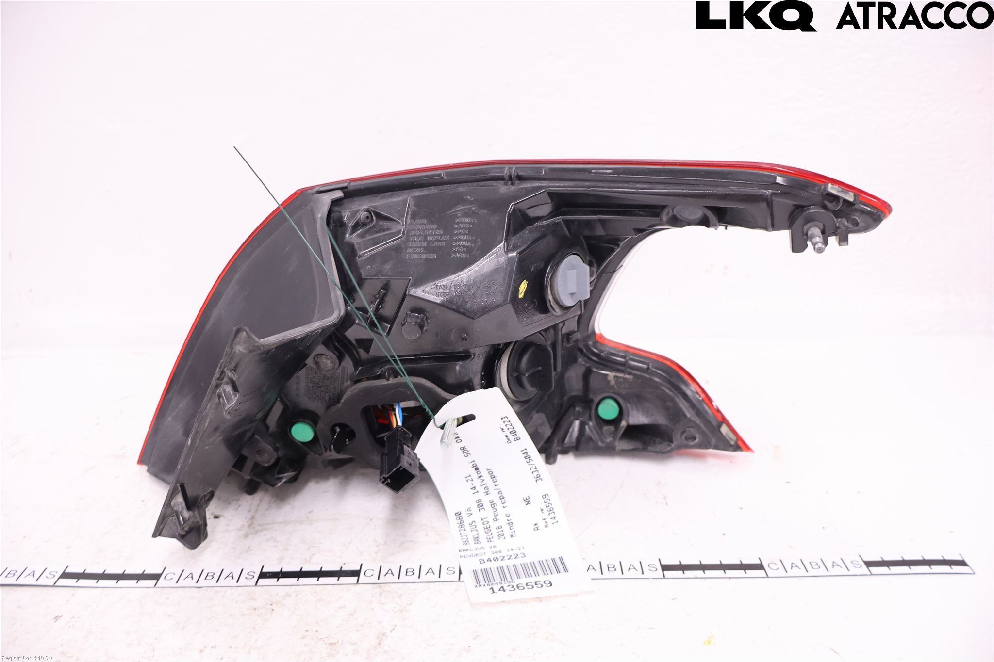 Peugeot 308 14-21 Bakljus Vänster