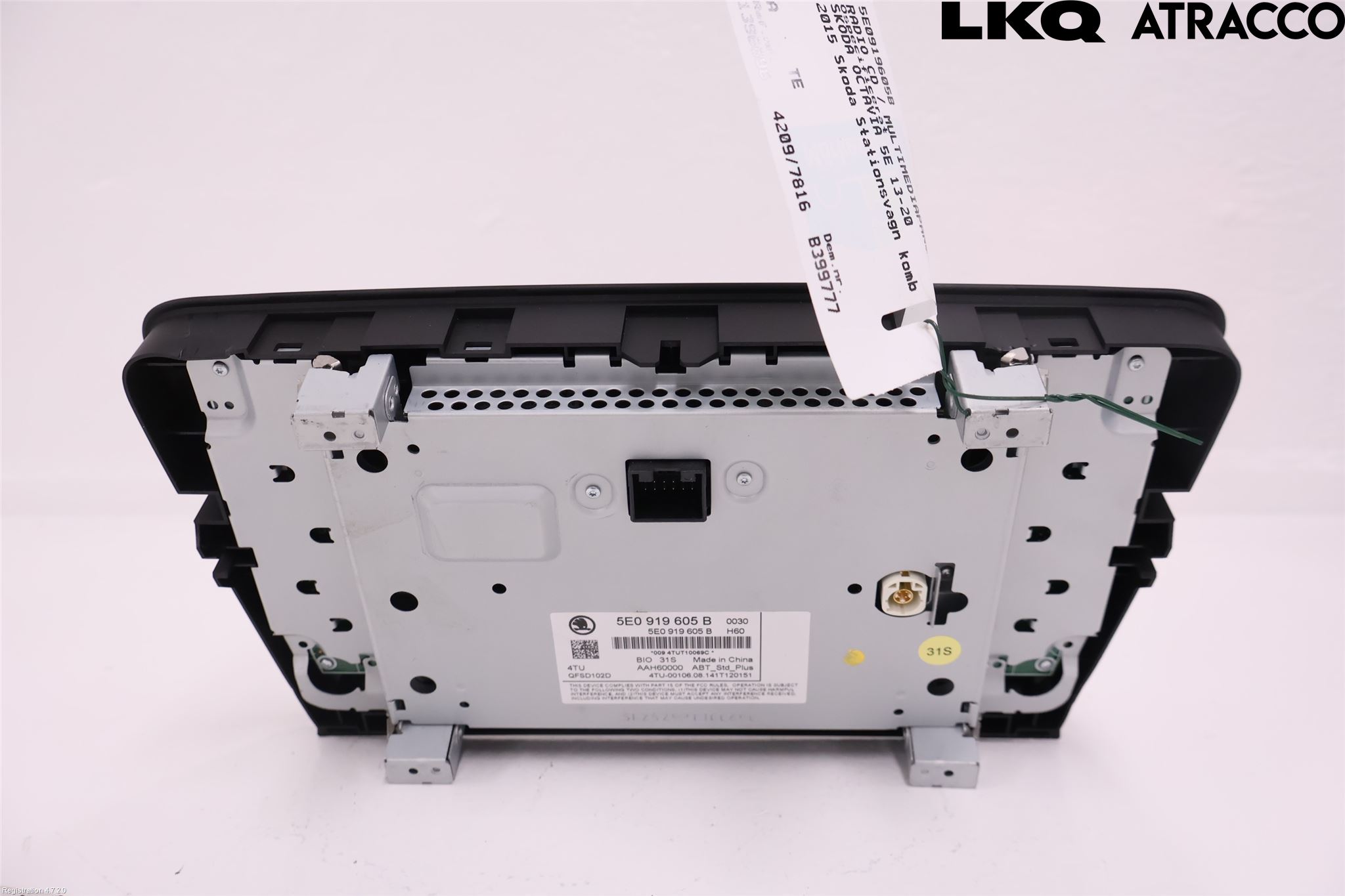 Skoda OCTAVIA (5E) 13-20 Cd Radio - Multimediapanel