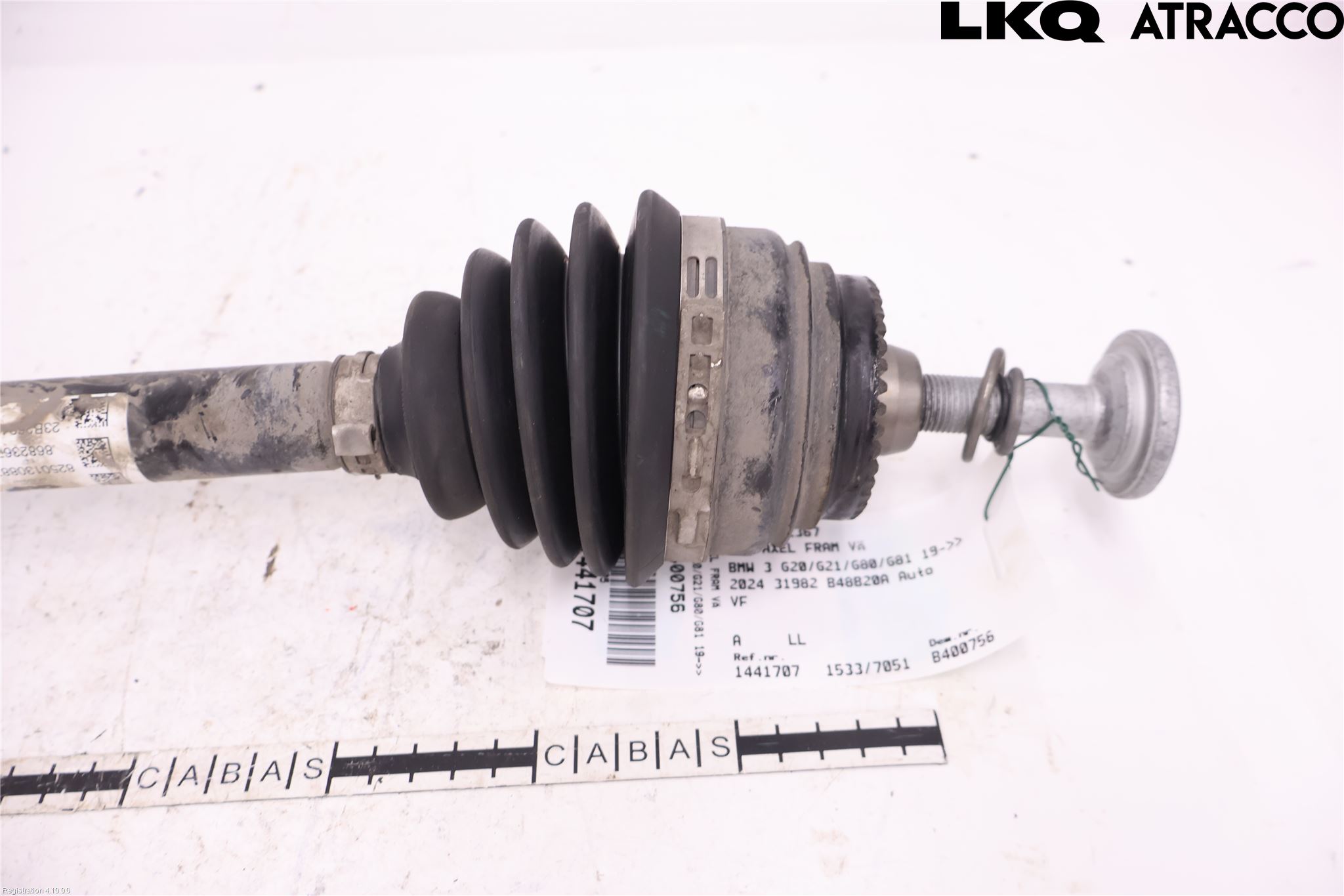 BMW 3 G20/G21/G80/G81 19- Drivaxel Fram Vänster