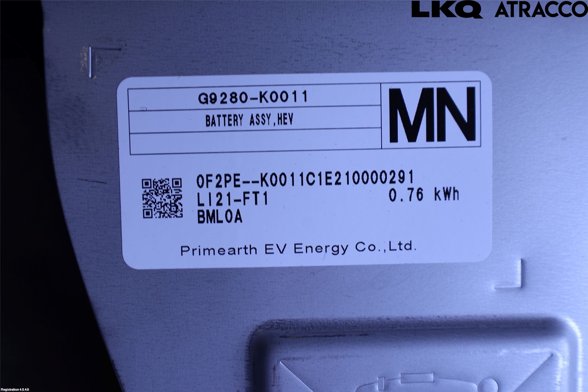 Toyota YARIS XP21 20- Batteri Högspänning