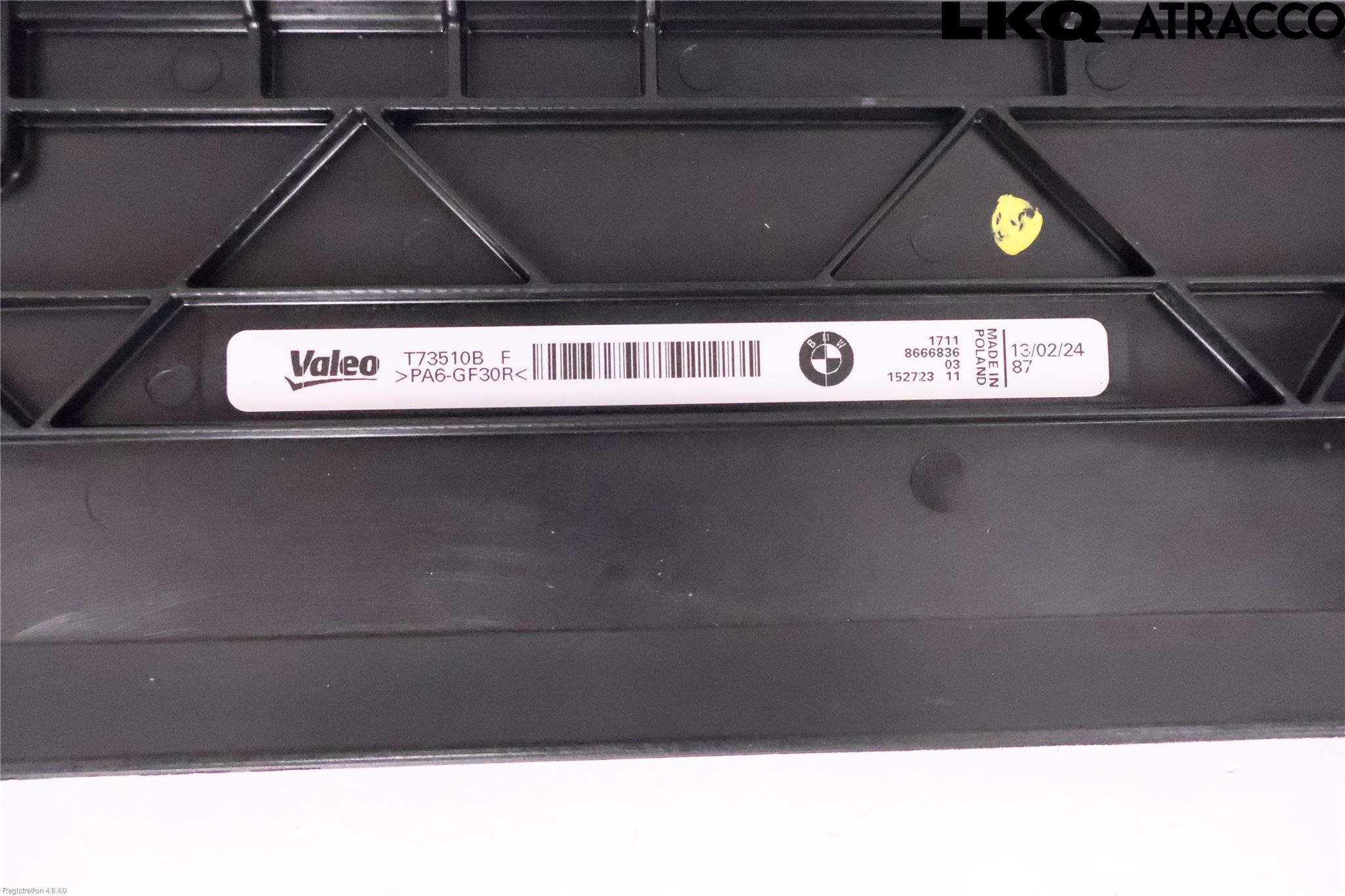 BMW 3 G20/G21/G80/G81 19- Kylarfäste-Ram-Balk