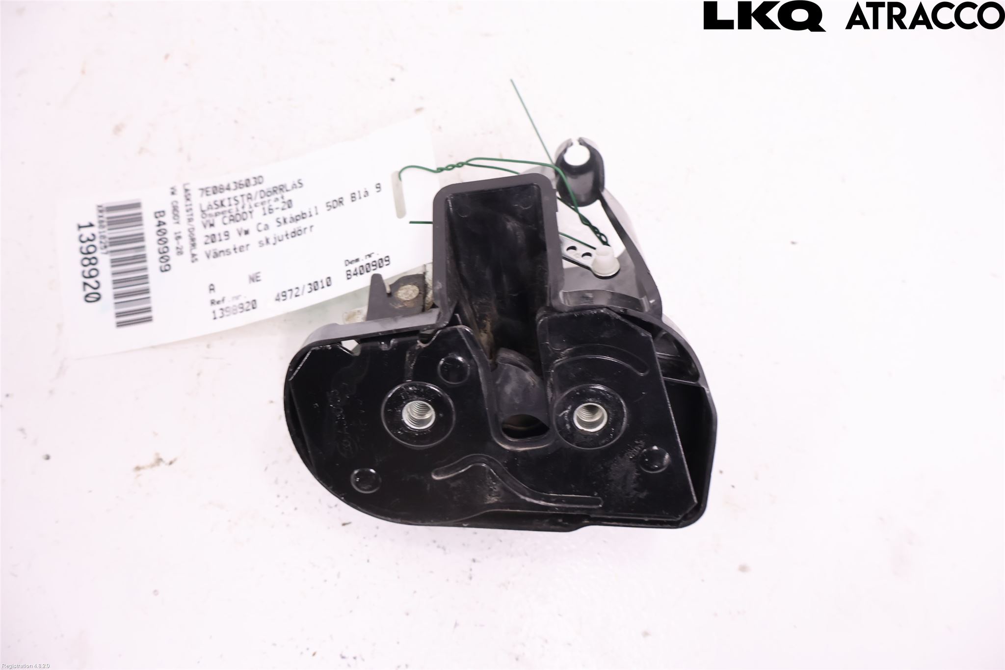 Volkswagen VW CADDY 16-20 Låskista-Dörrlås