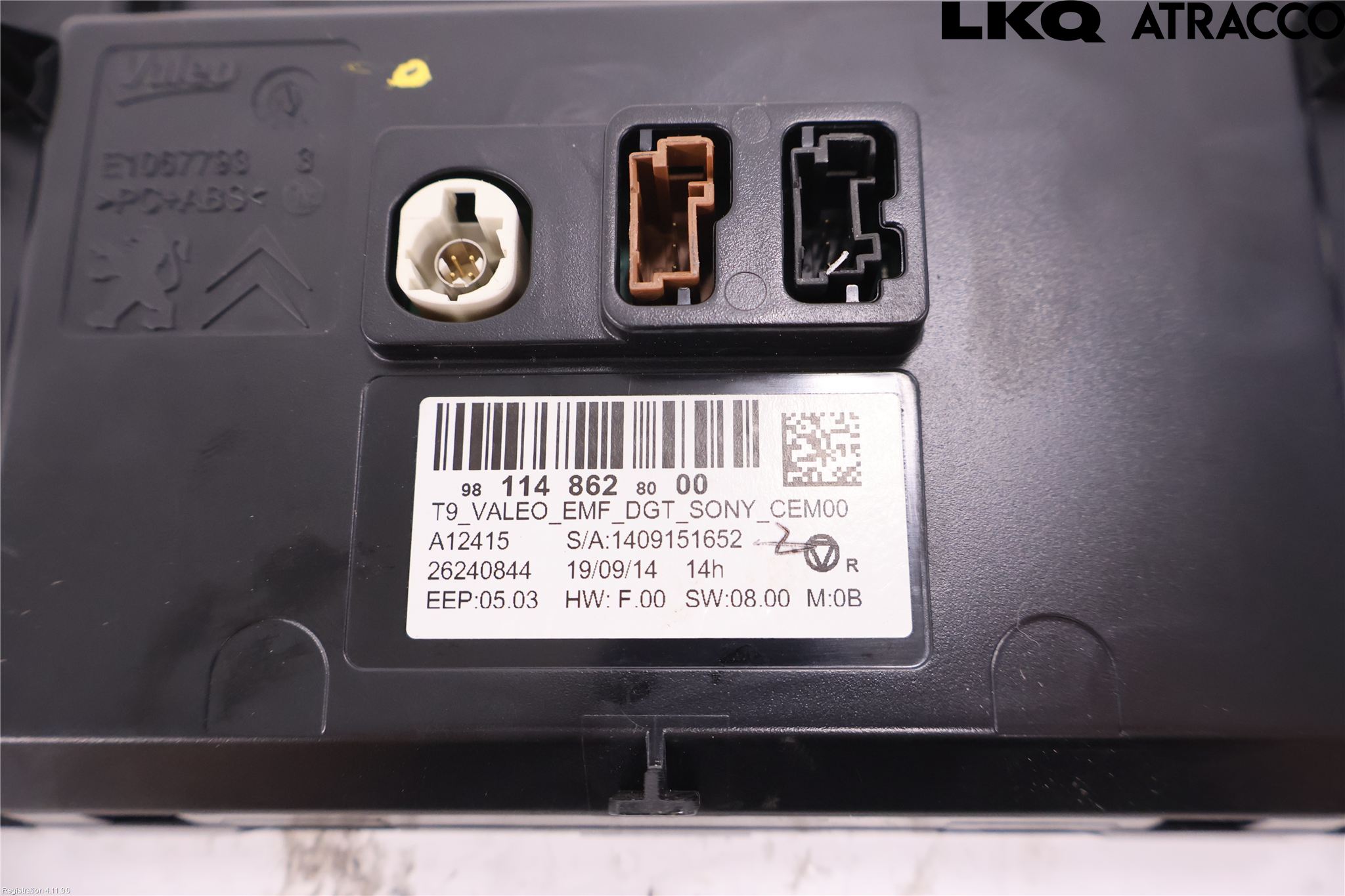 Peugeot 308 14-21 Bildskärm