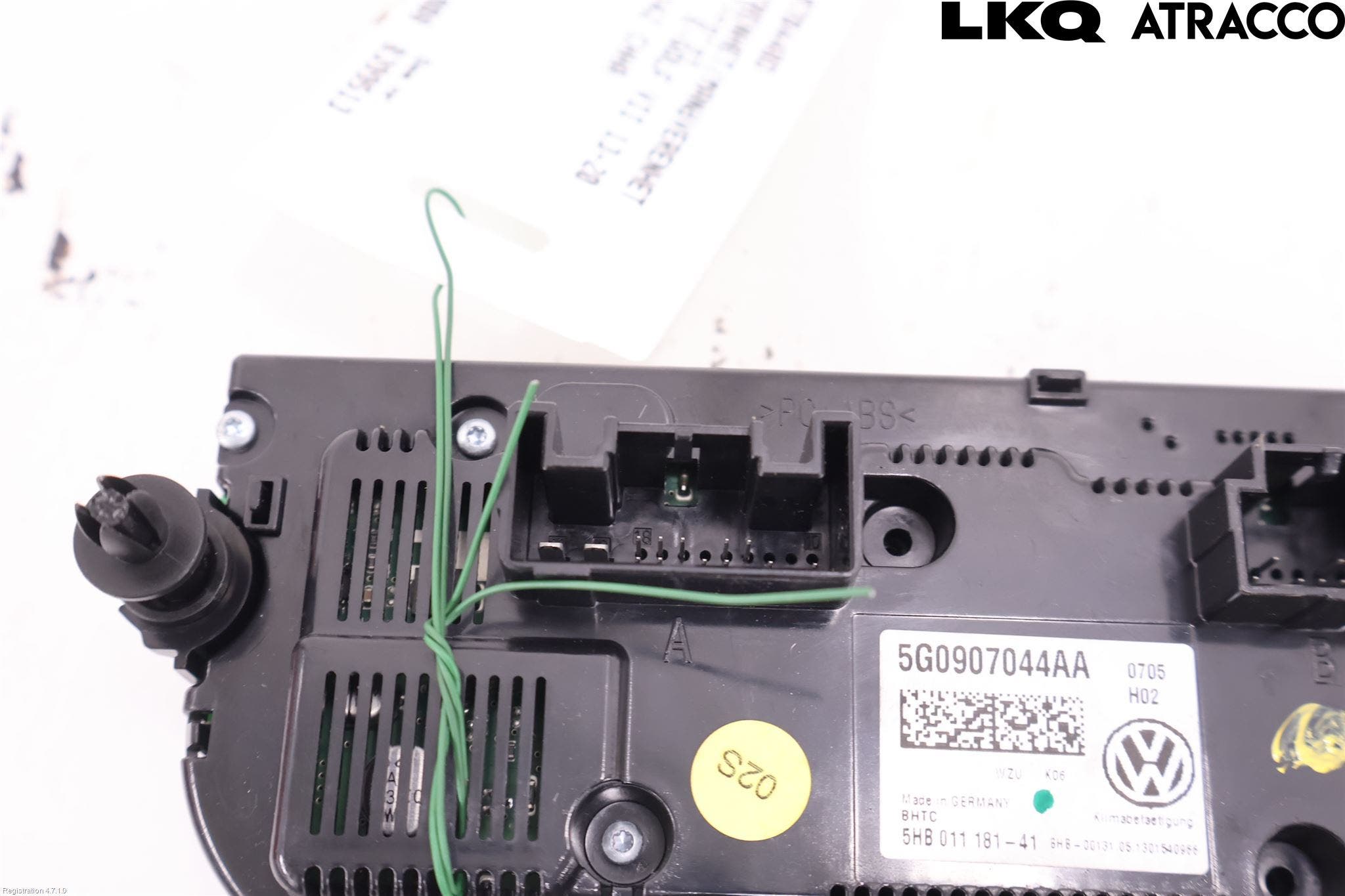 Volkswagen VW GOLF / E-GOLF VII 13-20 Ac Styrenhet Ac Manöveren