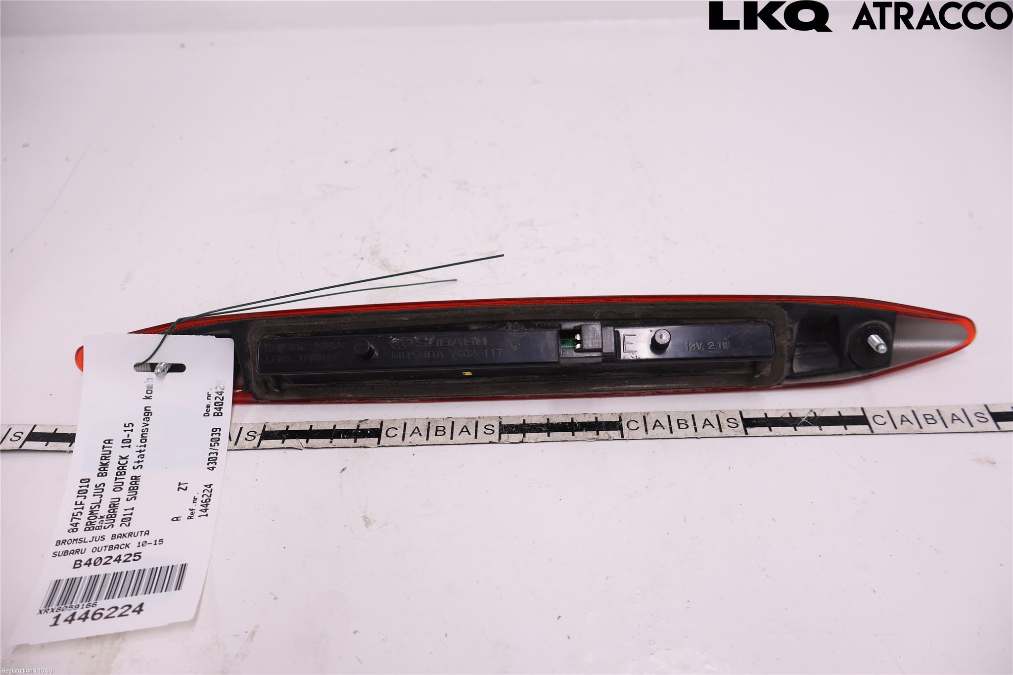 Subaru OUTBACK 10-15 Bromsljus Bakruta