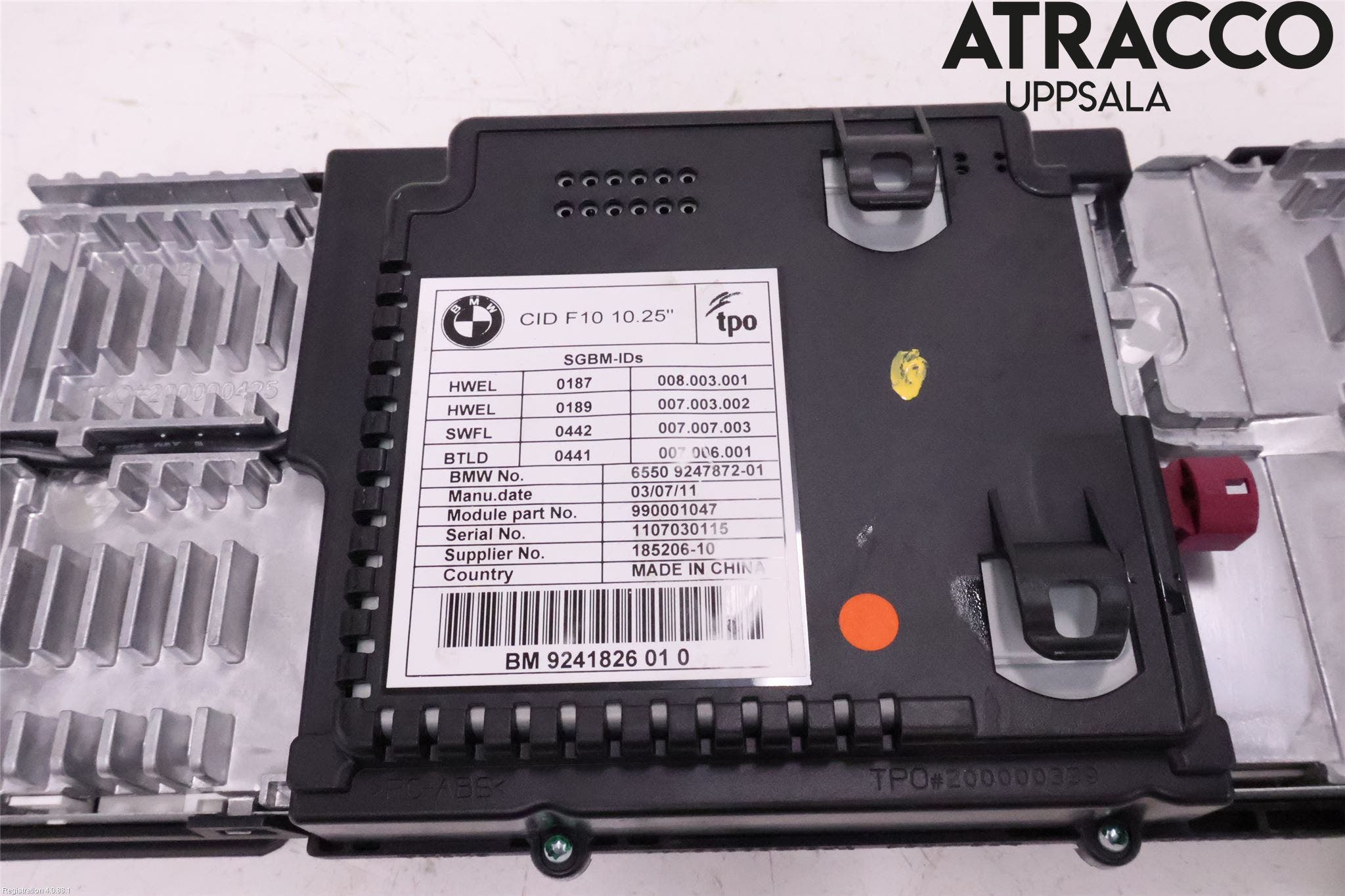 BMW 5 F10/F11/F18 09-17 Bildskärm