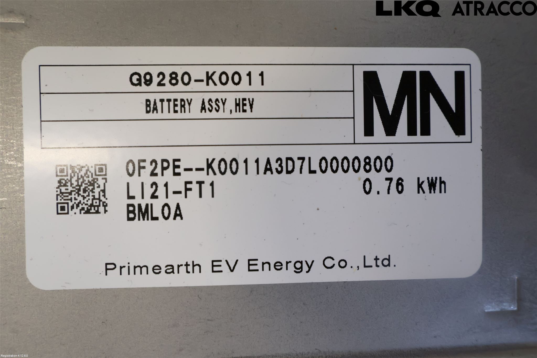 Toyota YARIS XP21 20- Batteri Högspänning