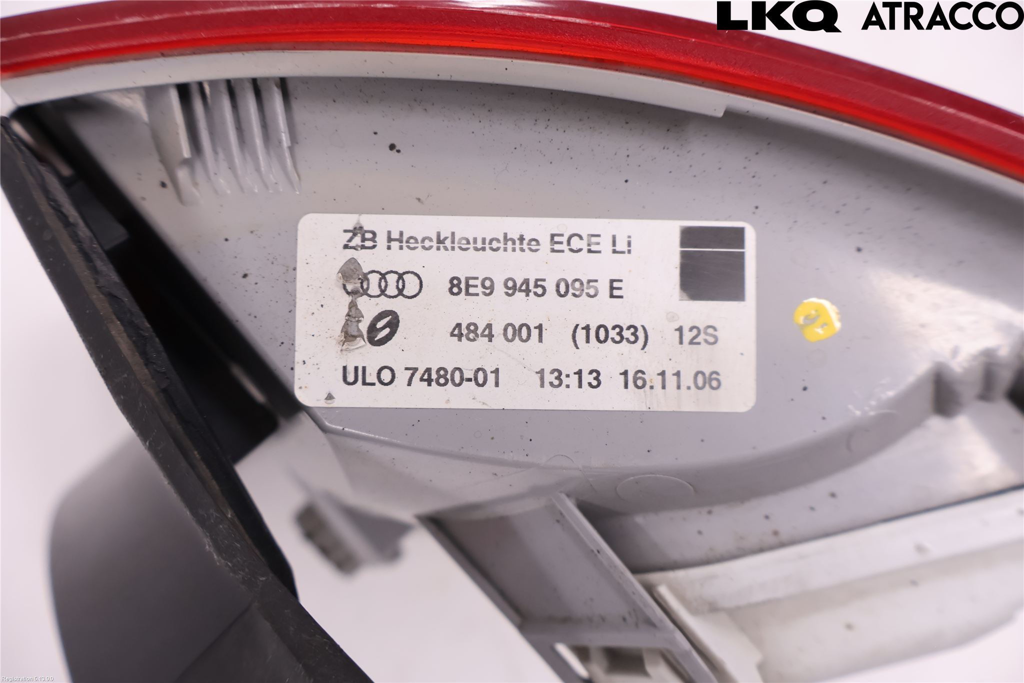 Audi A4/S4 05-07 Bakljus Vänster