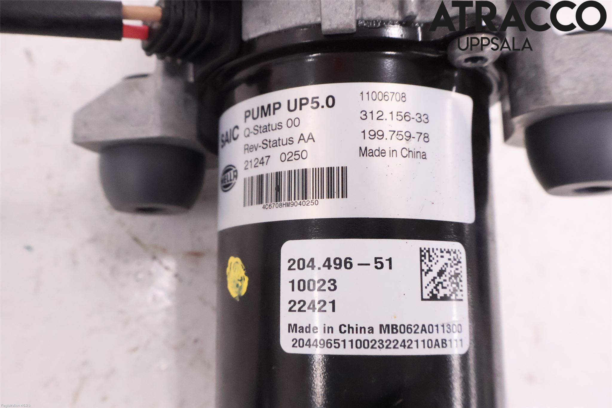 MG ZS EV 20- Vakuumpump