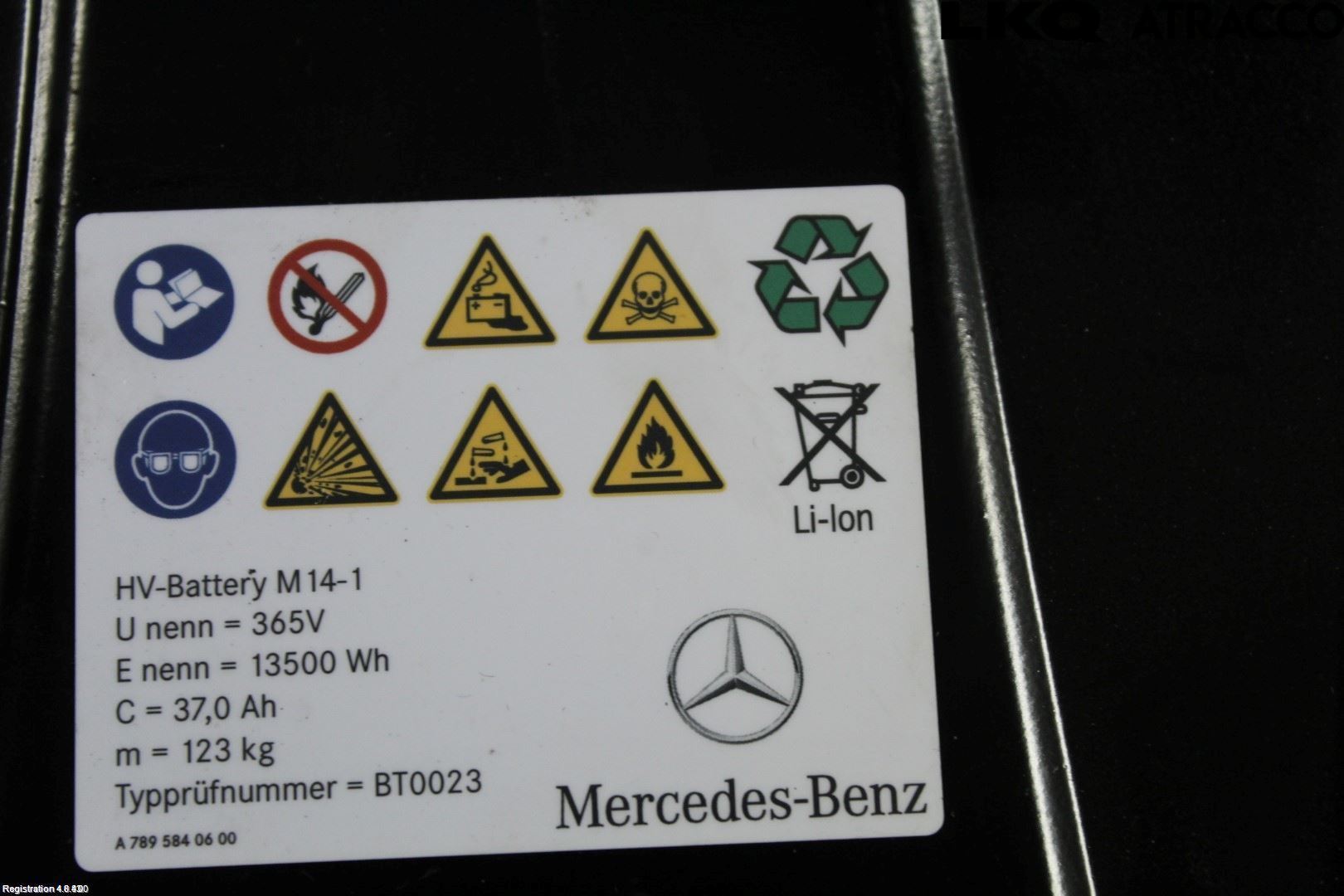 Mercedes-Benz MB C-KLASS (W205) 14-21 Batteri Högspänning