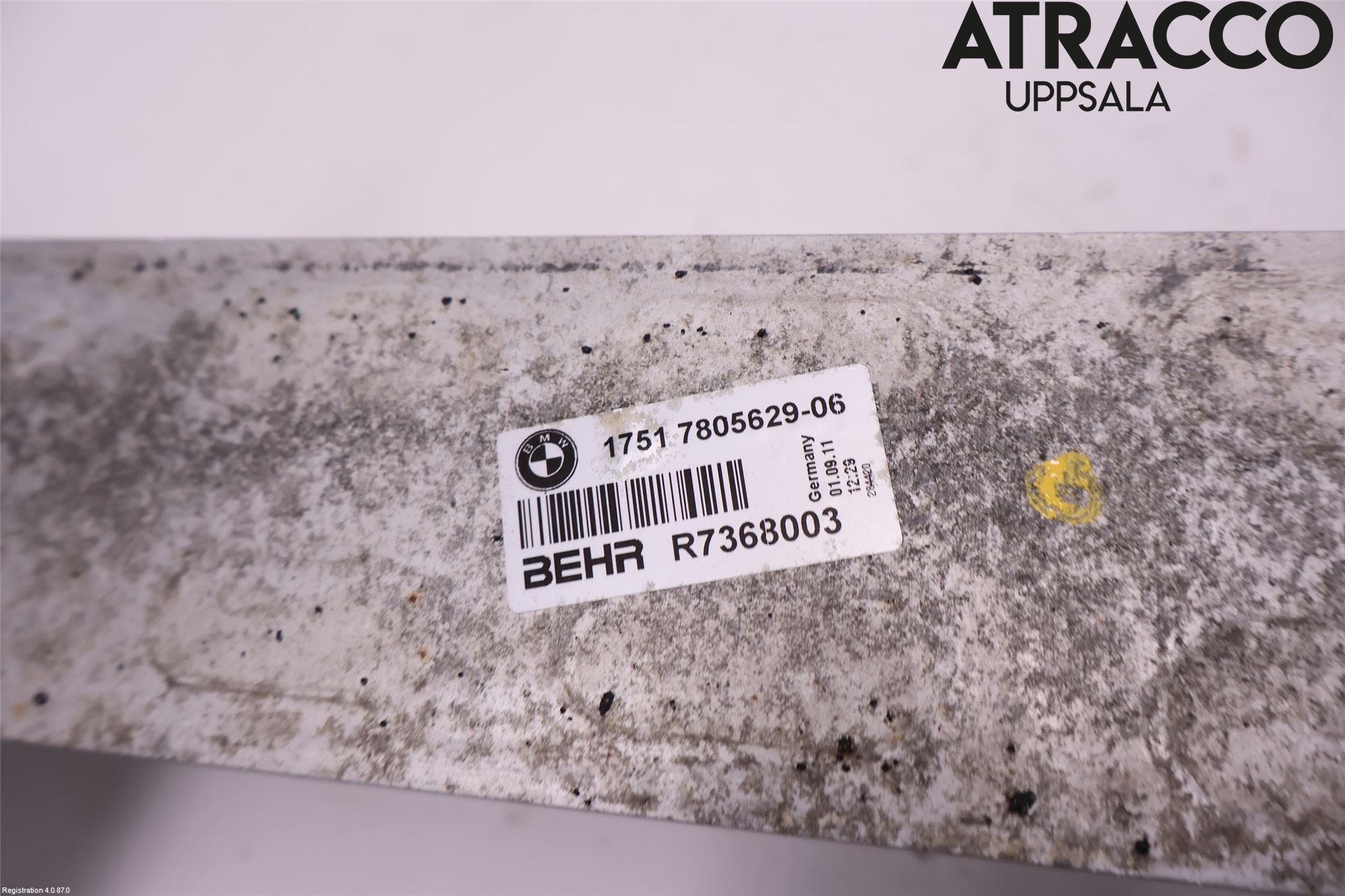 BMW 5 F10/F11/F18 09-17 Laddluft-Intercooler Kyl