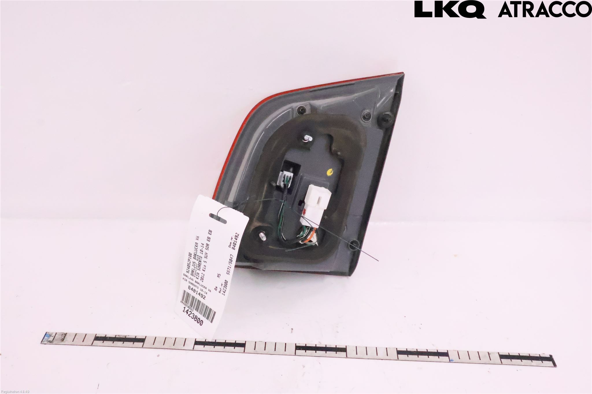 Kia SORENTO 10-14 Bakljus Lucka Vä