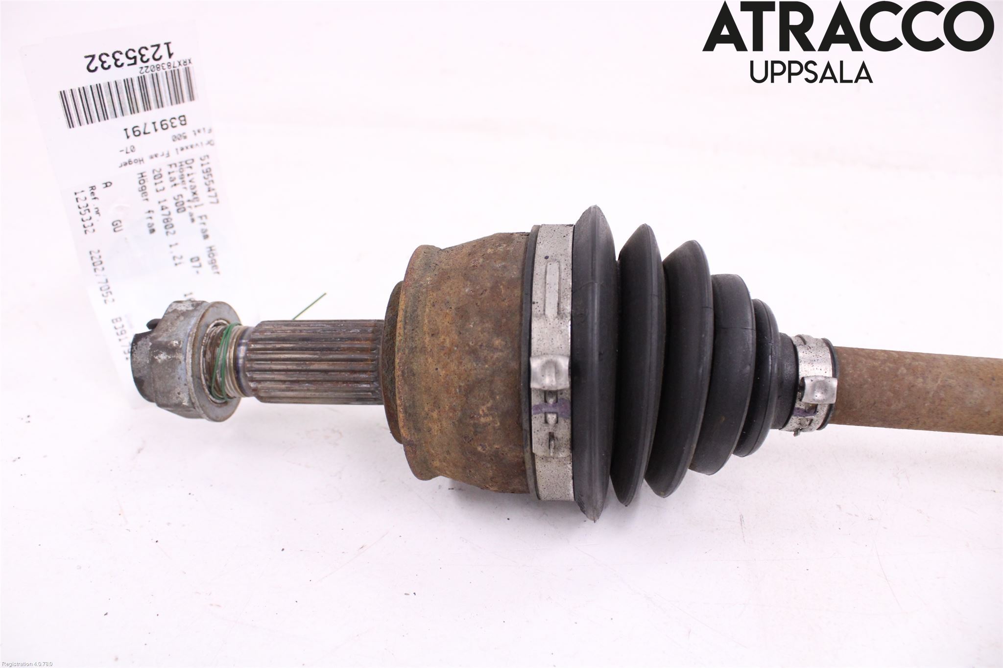 Fiat 500 07- Drivaxel Fram Höger
