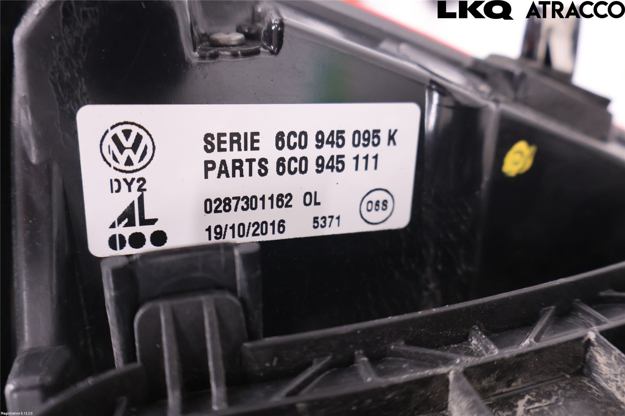 Volkswagen VW POLO 10-17 Bakljus Vänster