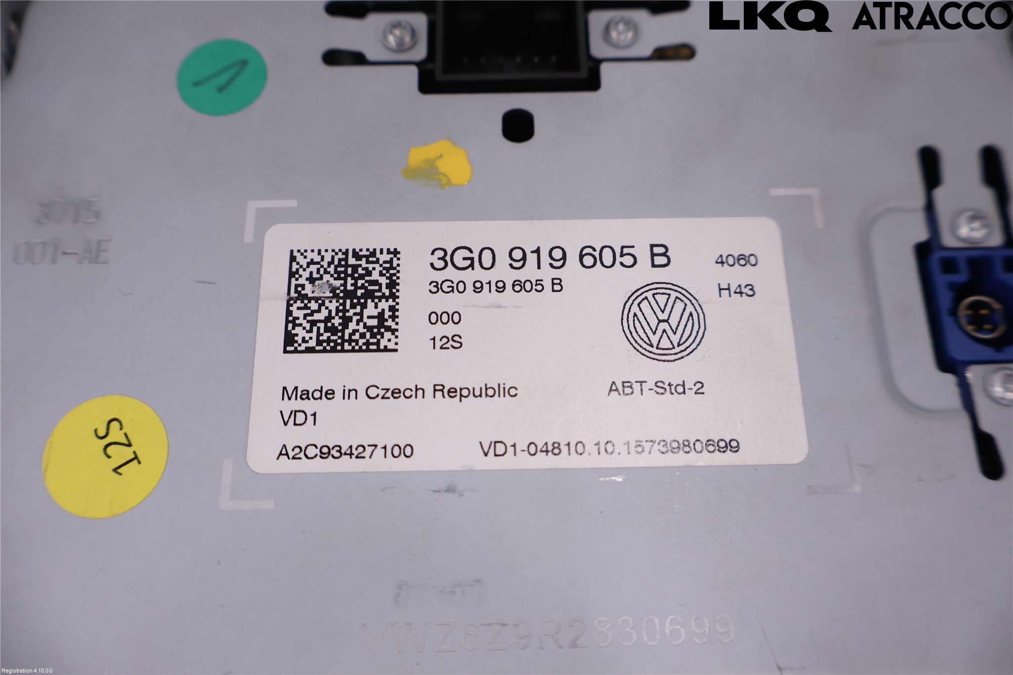 Volkswagen VW GOLF / E-GOLF VII 13-20 Cd Radio - Multimediapanel