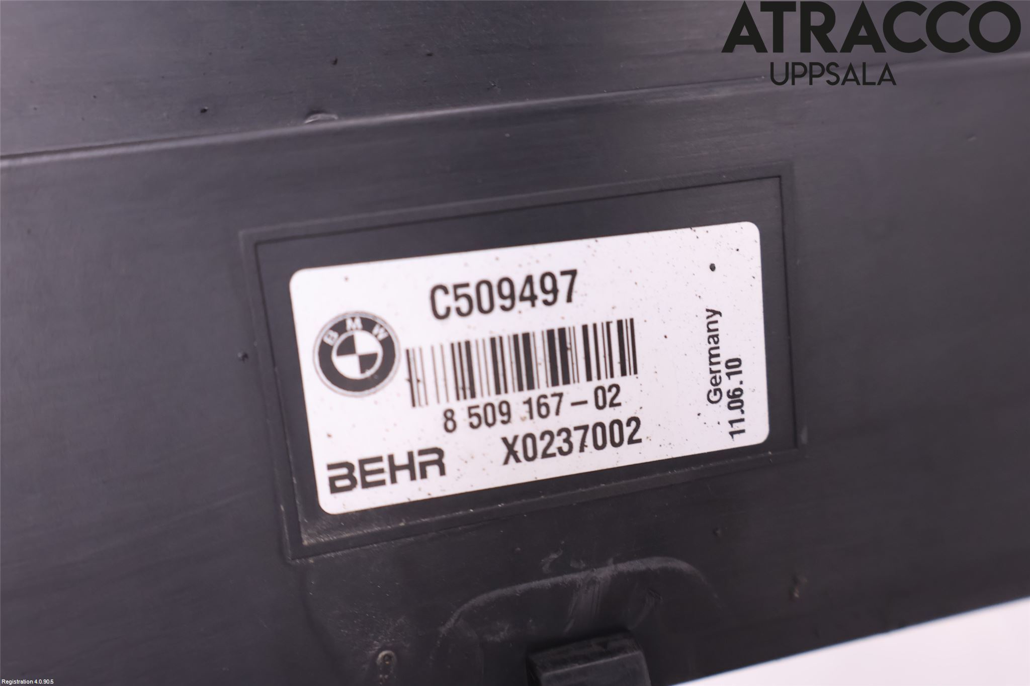 BMW 5 F10/F11/F18 09-17 Kylarfäste-Ram-Balk