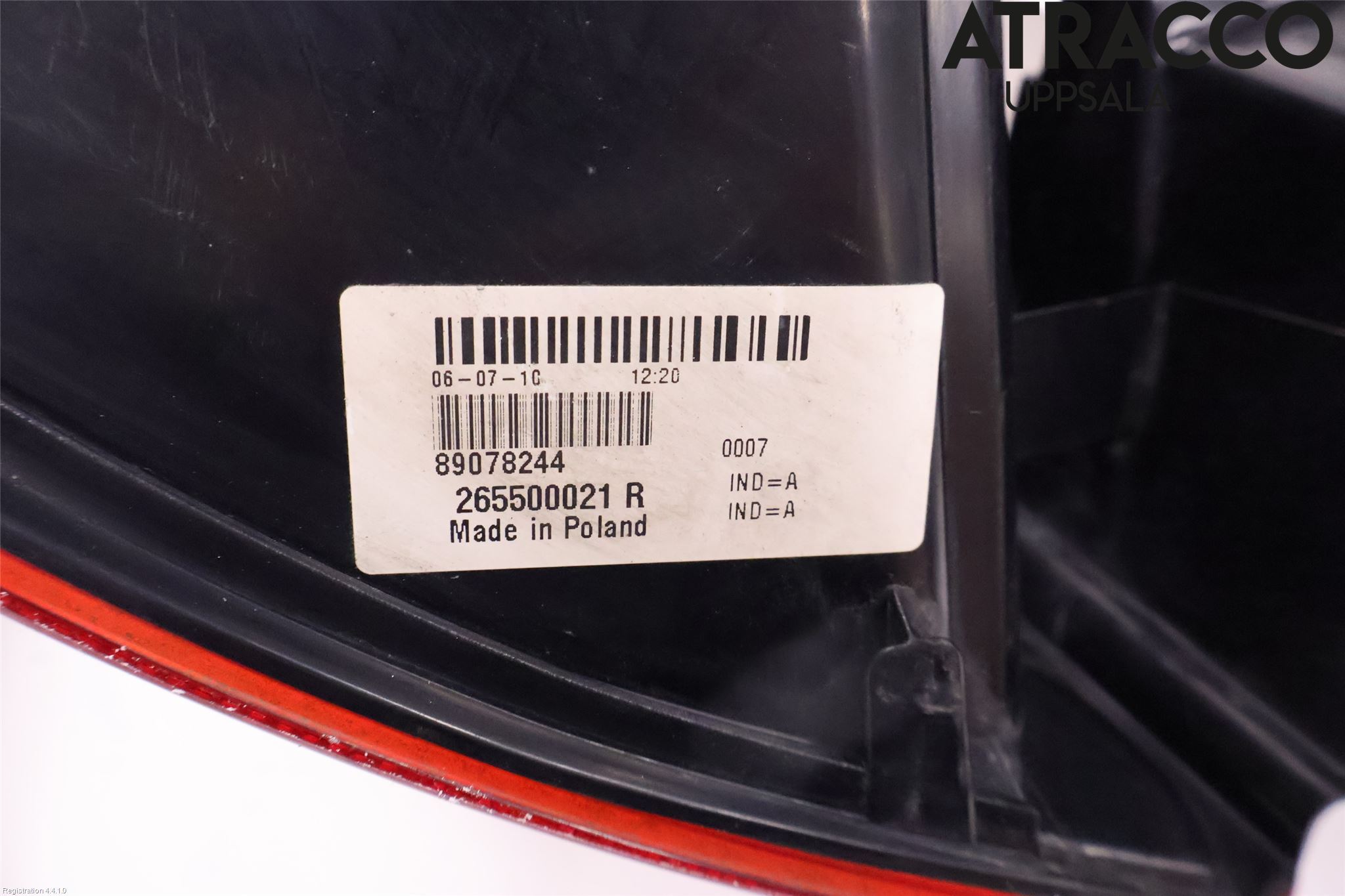 Renault LAGUNA III 08-10 Bakljus Höger