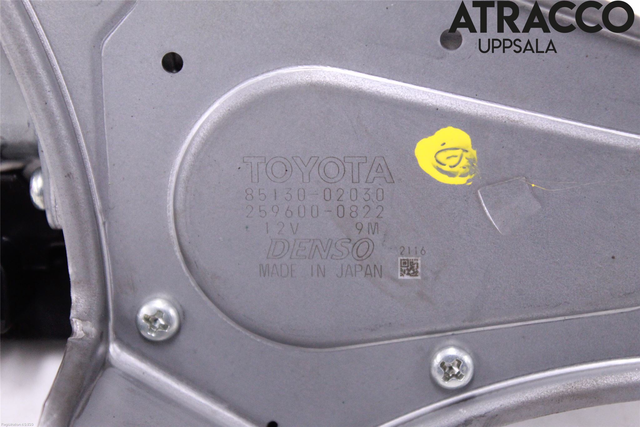 Toyota AURIS 10-12 Torkarmotor Baklucka