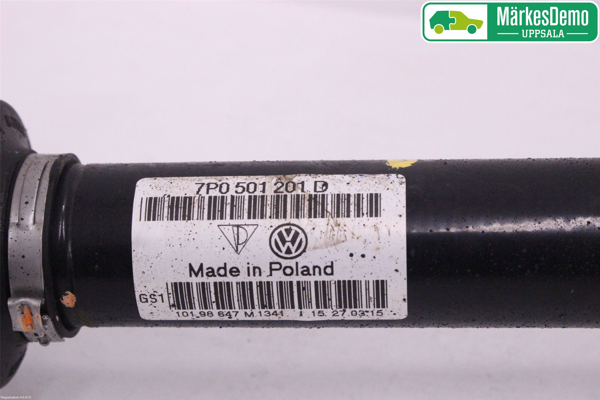 Volkswagen VW TOUAREG 7P 11-18 Drivaxel Bak Höger