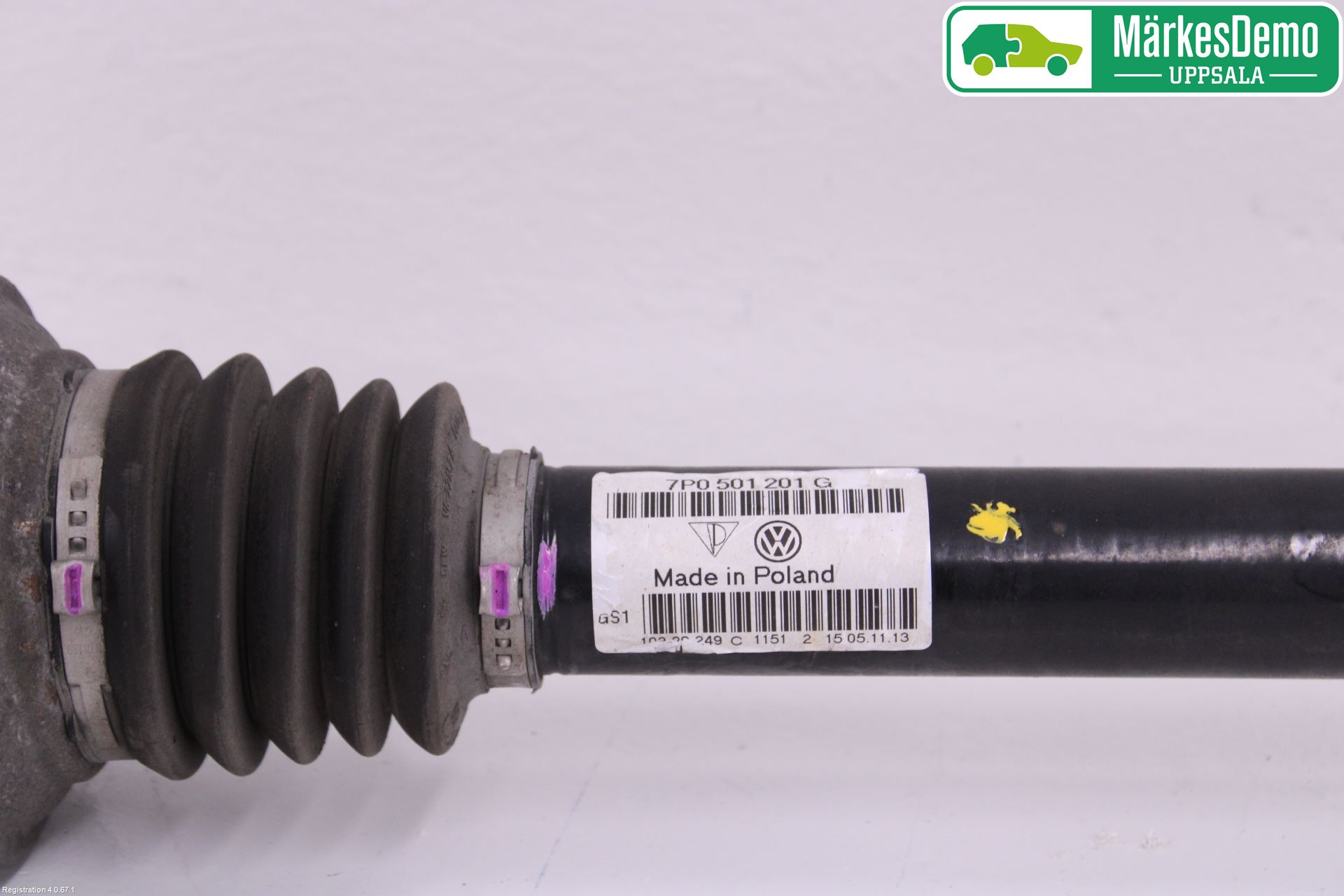 Volkswagen VW TOUAREG 7P 11-18 Drivaxel Bak Vänster