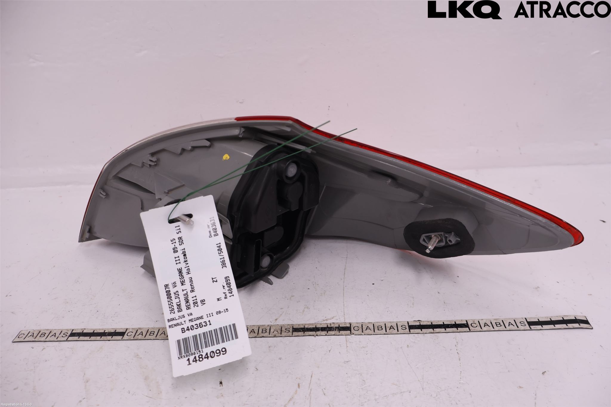 Renault MEGANE III 09-15 Bakljus Vänster