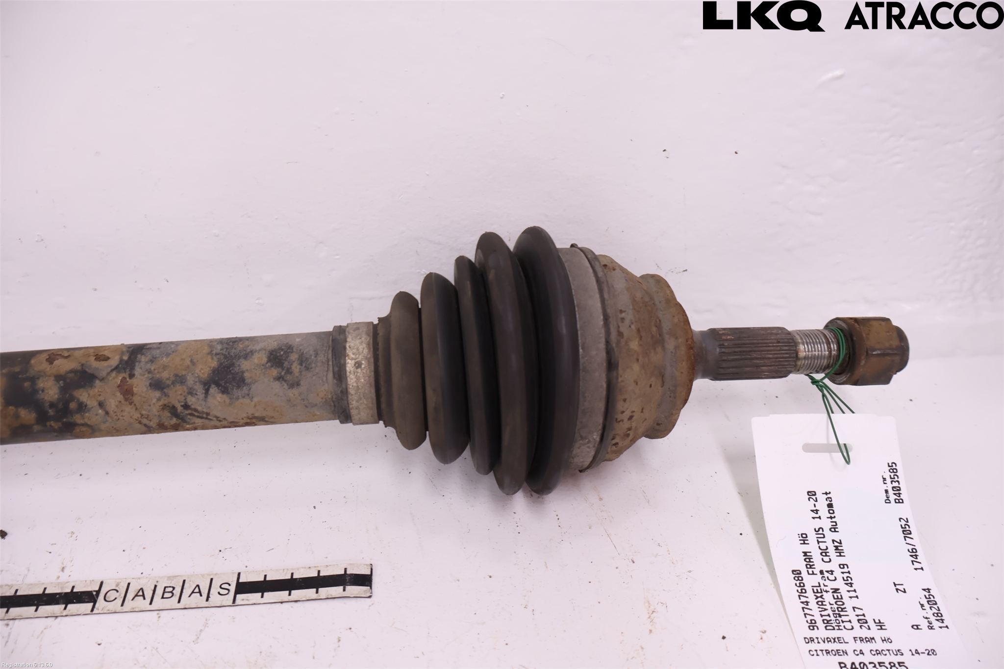 Citroen C4 CACTUS 14-20 Drivaxel Fram Höger