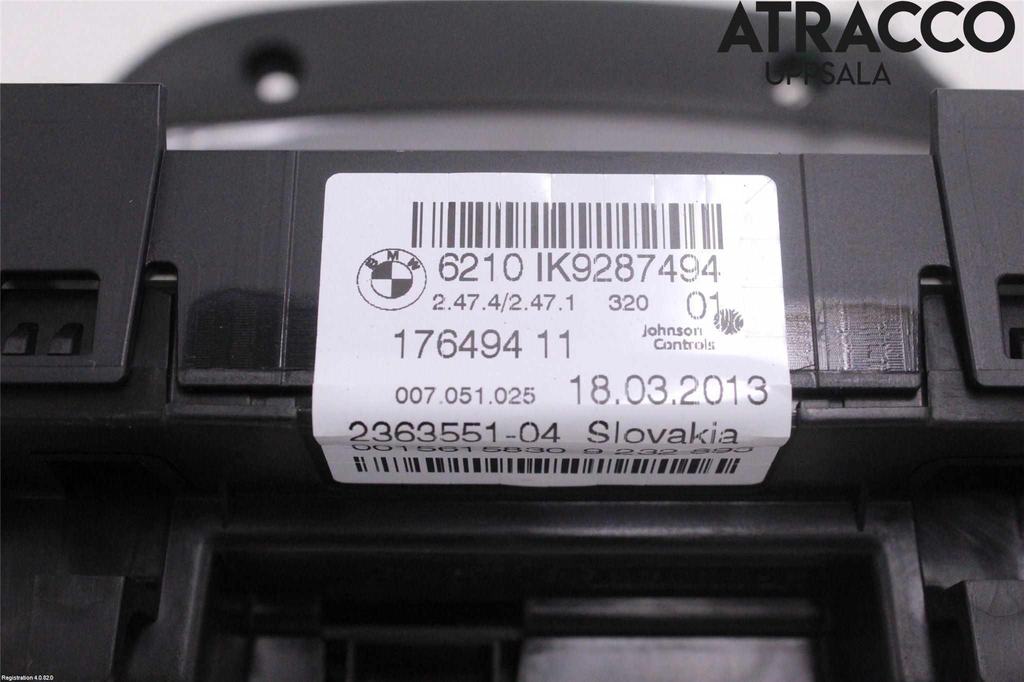 BMW 3 F30/F31/F80 12-19 Instrument Hast