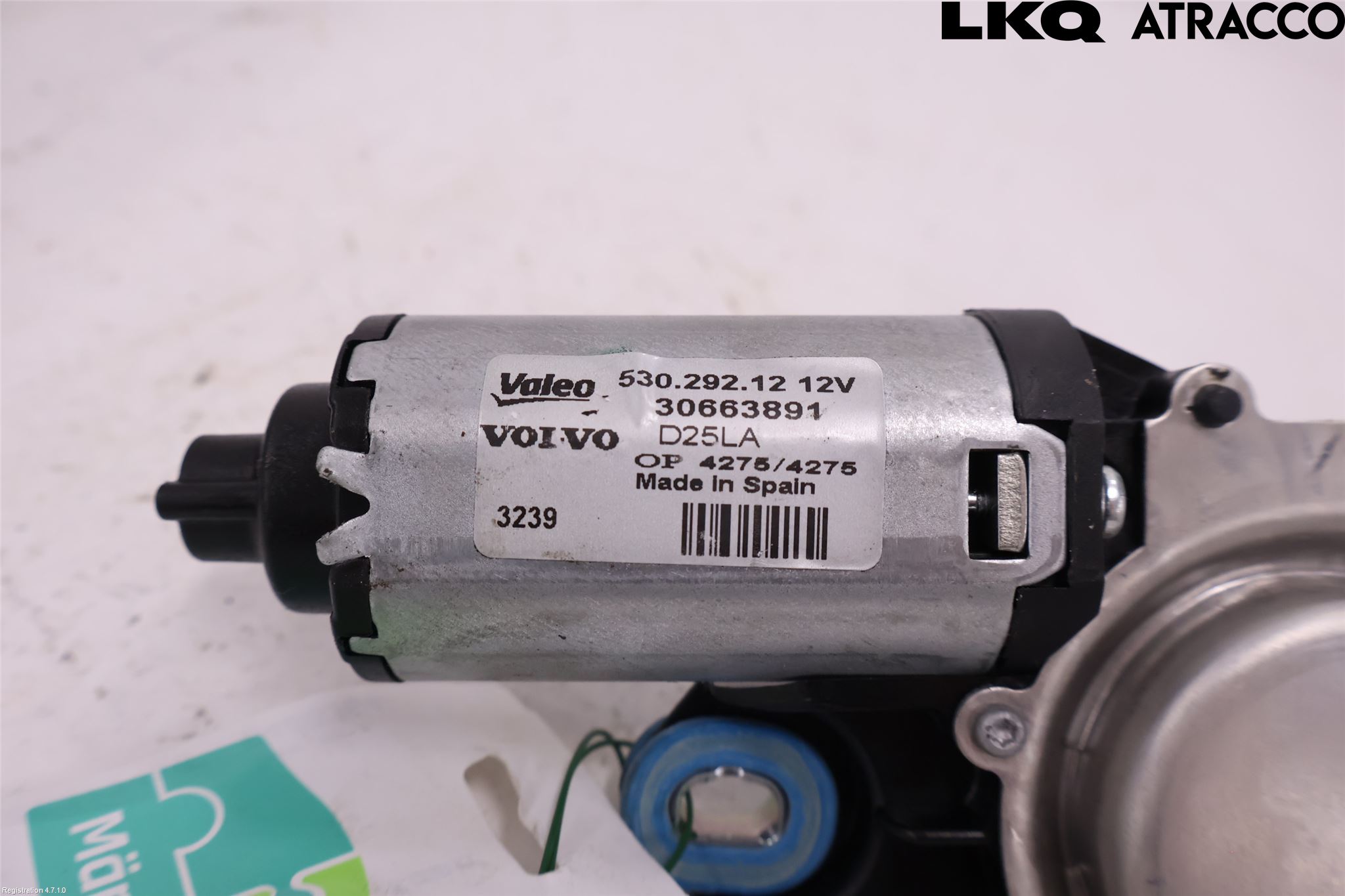 Volvo V70 08-13 Torkarmotor Baklucka