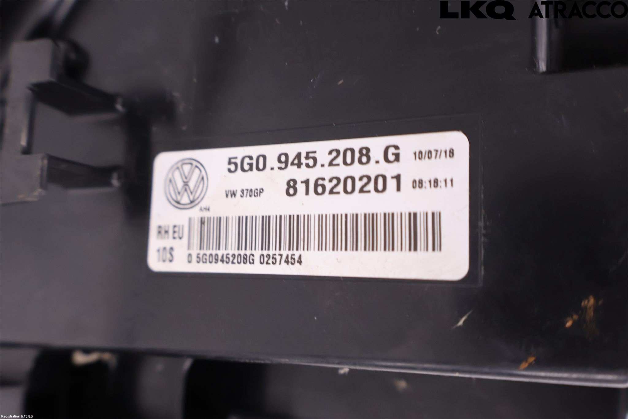 Volkswagen VW GOLF / E-GOLF VII 13-20 Bakljus Höger