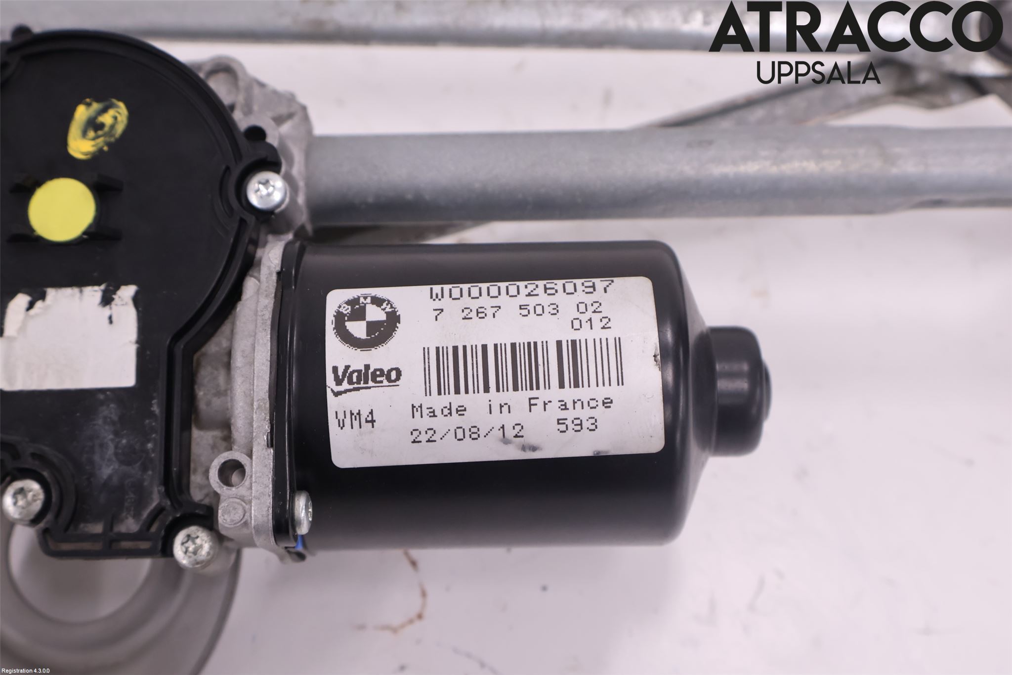BMW 3 F30/F31/F80 12-19 Torkarmekanism Vindruta