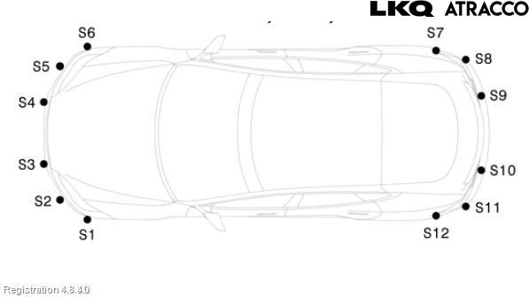Tesla MODEL S 13- Parkeringshjälp Frontsensor