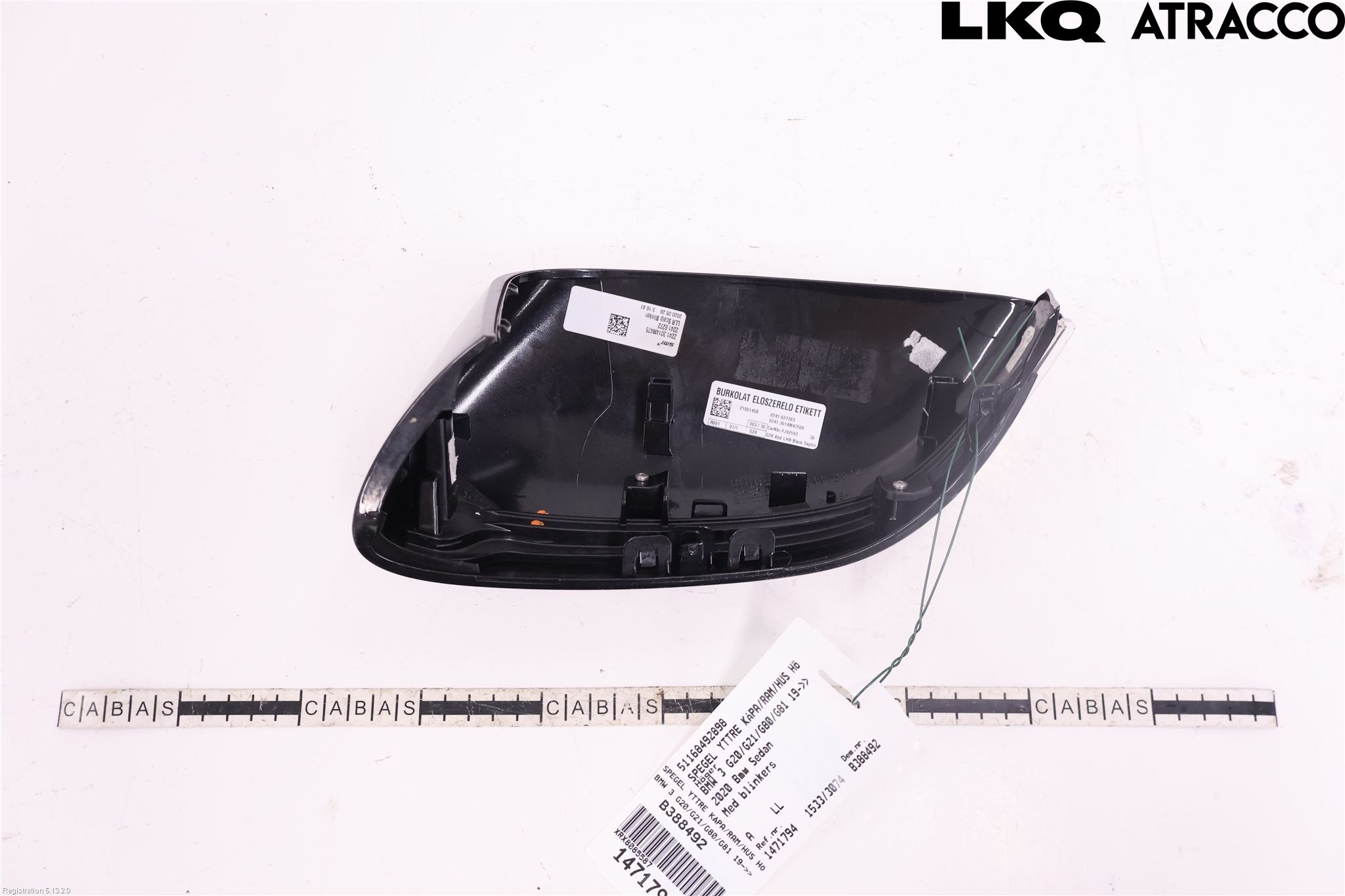BMW 3 G20/G21/G80/G81 19- Spegel Yttre Kåpa-Ram-Hus Hö