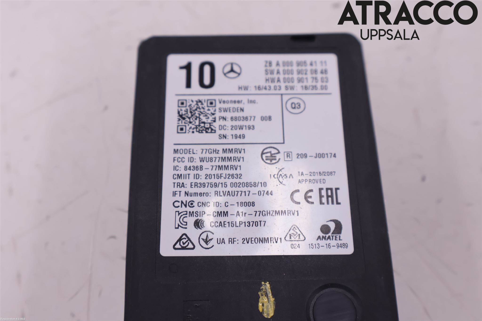 Mercedes-Benz MB A-KLASS (W177) 18- Sensor Aktivt Kollisionsskydd