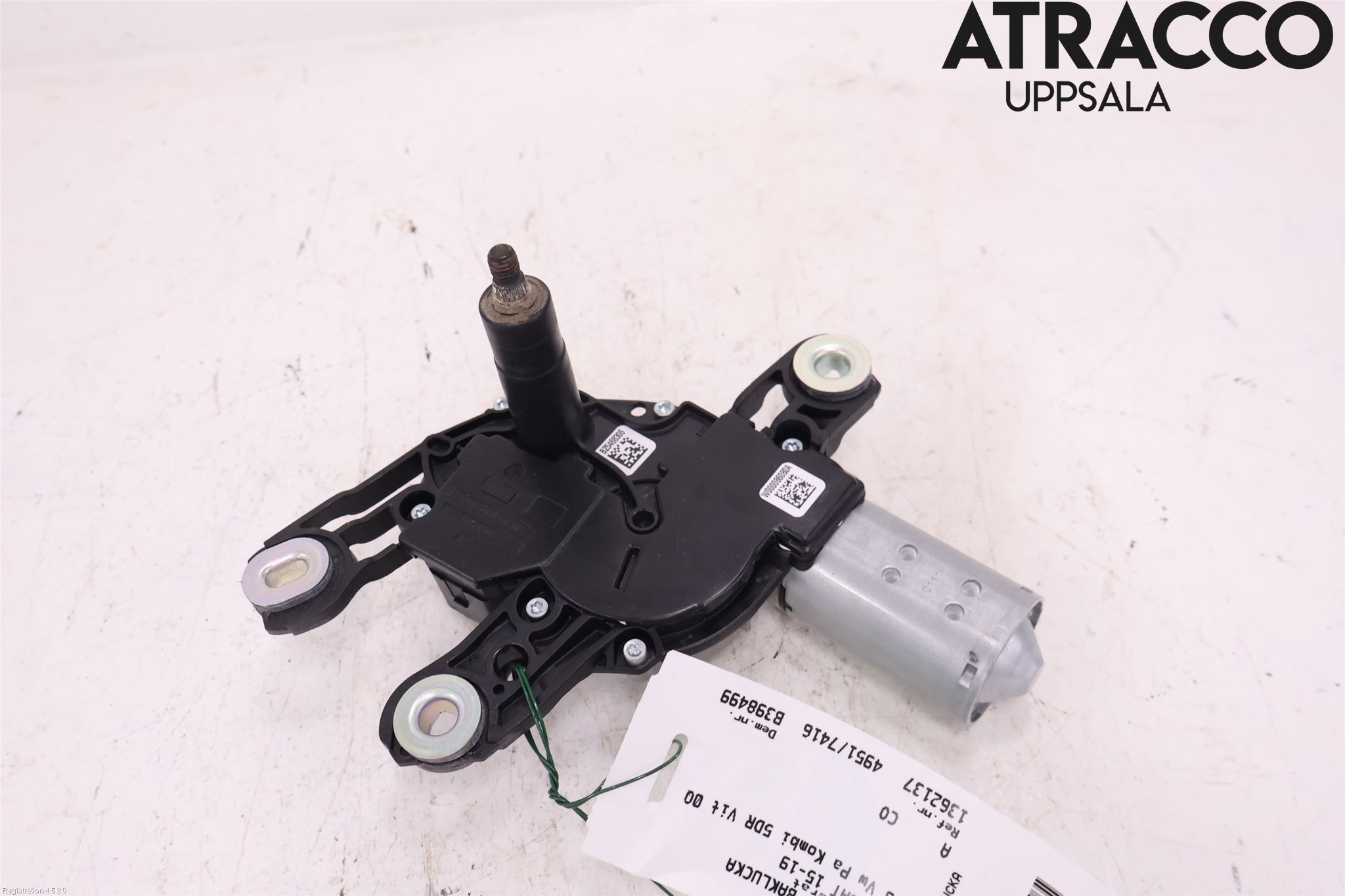 Volkswagen VW PASSAT 15-19 Torkarmotor Baklucka