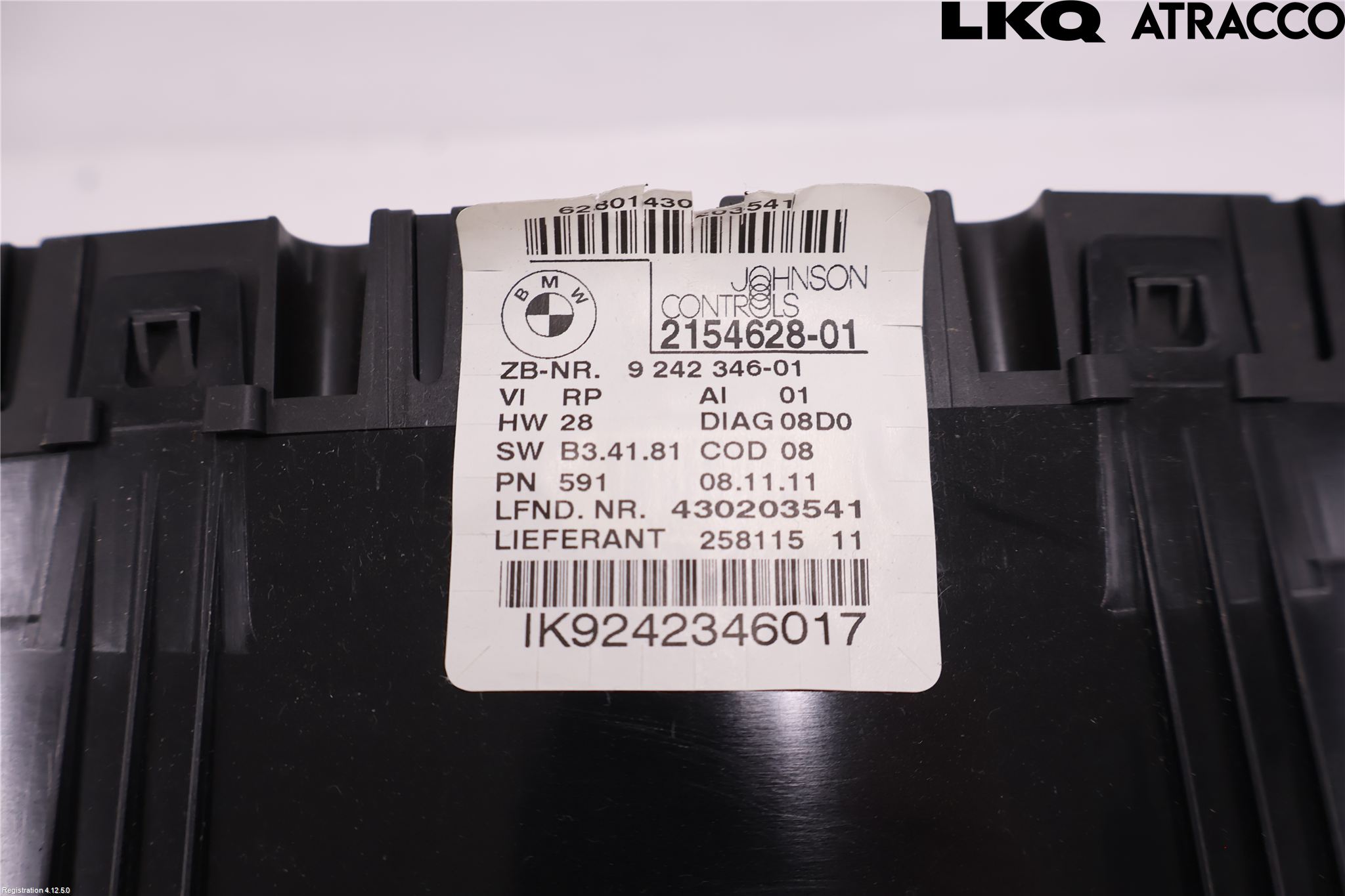 BMW 3 E90/91 SED/TOU 05-12 Instrument Hast