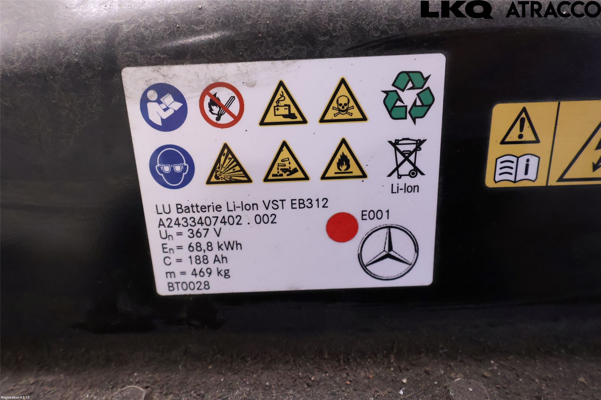 Mercedes-Benz MB EQA (H243) 21- Batteri Högspänning