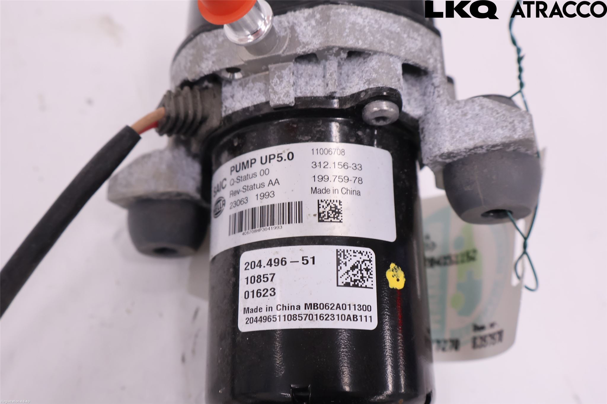 MG ZS EV 20- Vakuumpump